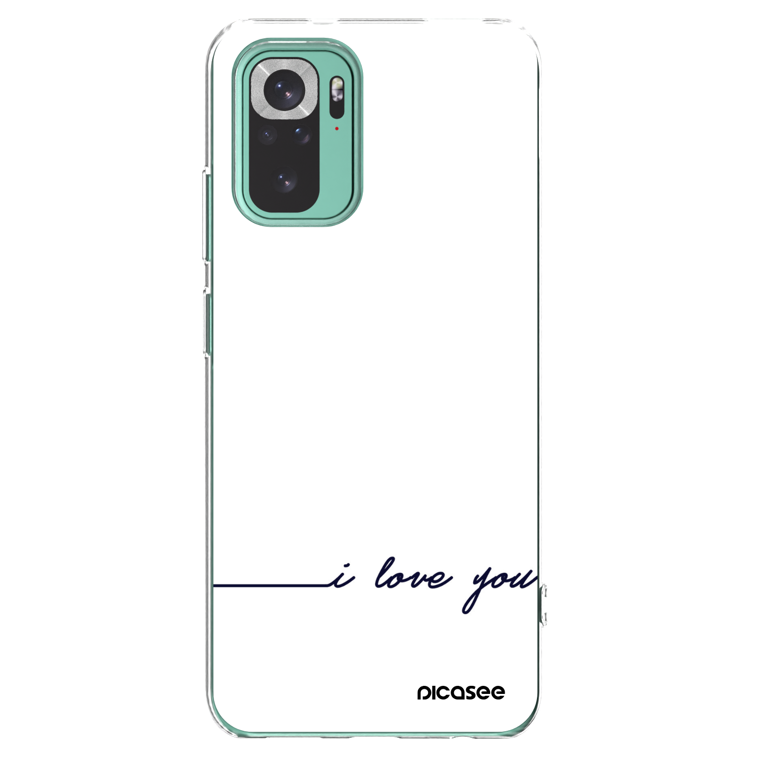 Picasee husă transparentă din silicon pentru Xiaomi Redmi Note 10 Pro - I love you