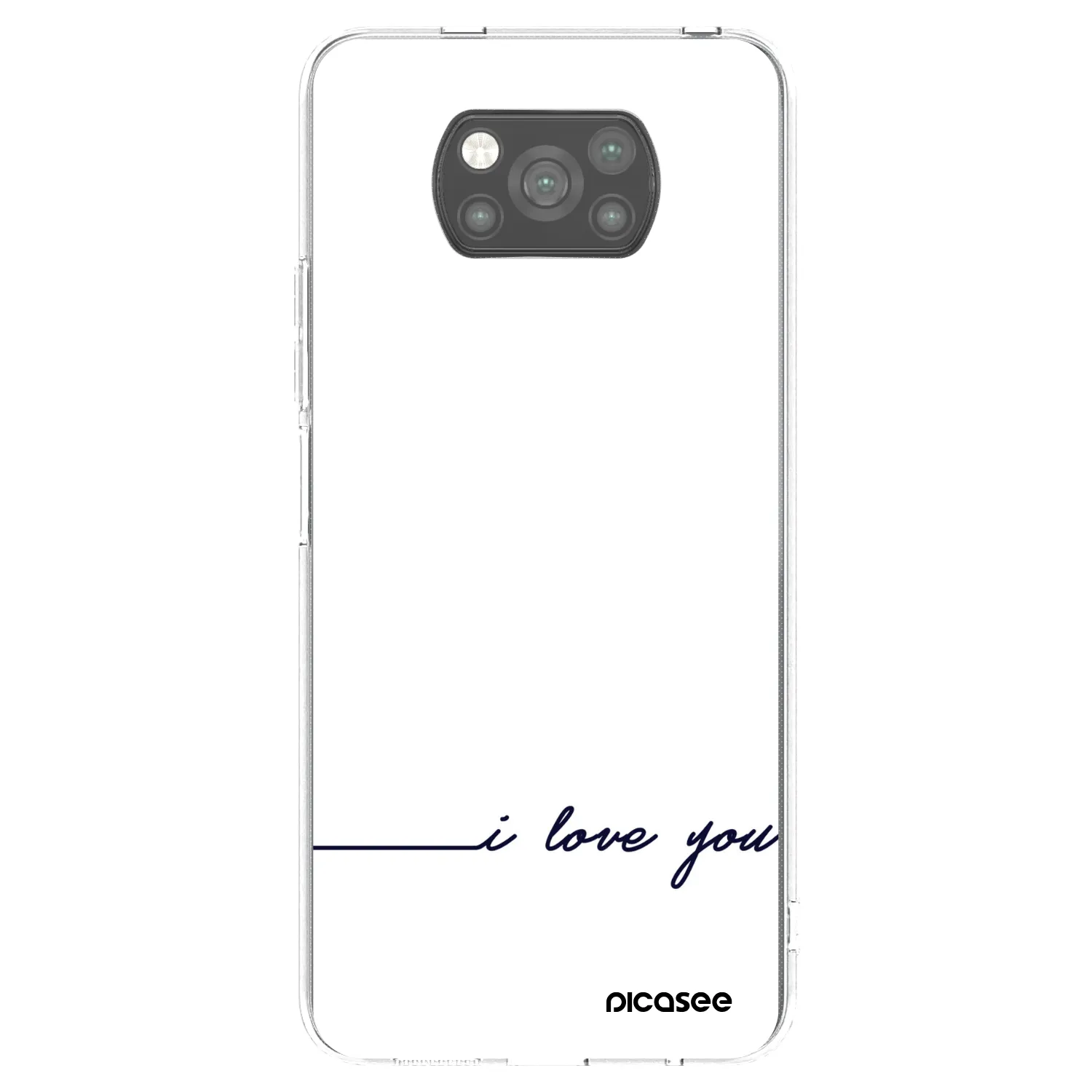 Picasee husă neagră din silicon pentru Xiaomi Poco X3 Pro - I love you