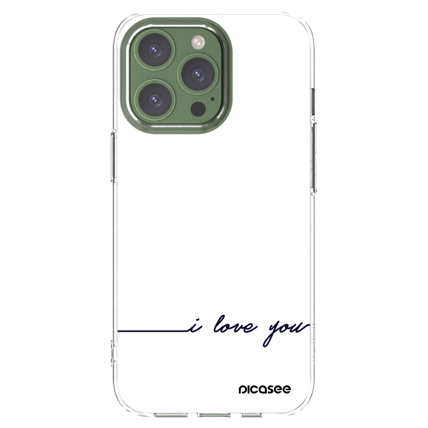Picasee husă transparentă din silicon pentru Apple iPhone 13 Pro - I love you