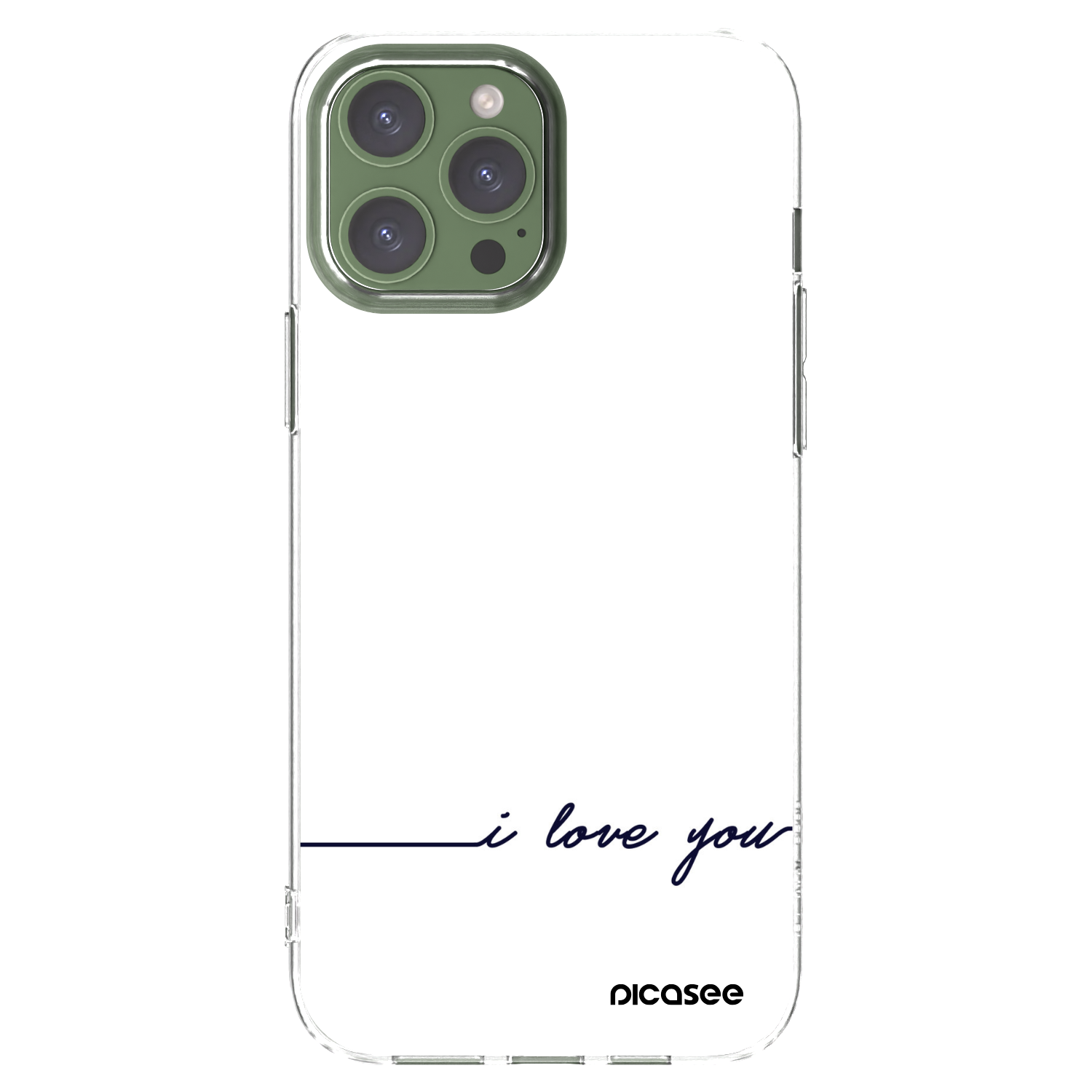 Picasee husă transparentă din silicon pentru Apple iPhone 13 Pro Max - I love you