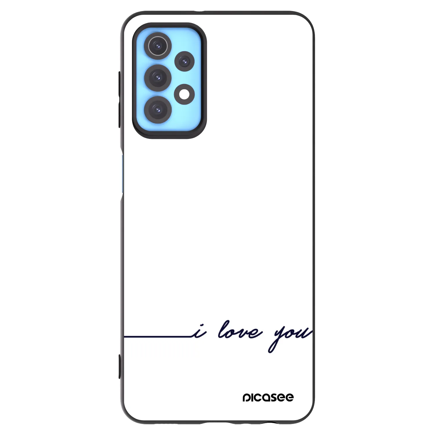 Picasee husă neagră din silicon pentru Samsung Galaxy A32 4G SM-A325F - I love you