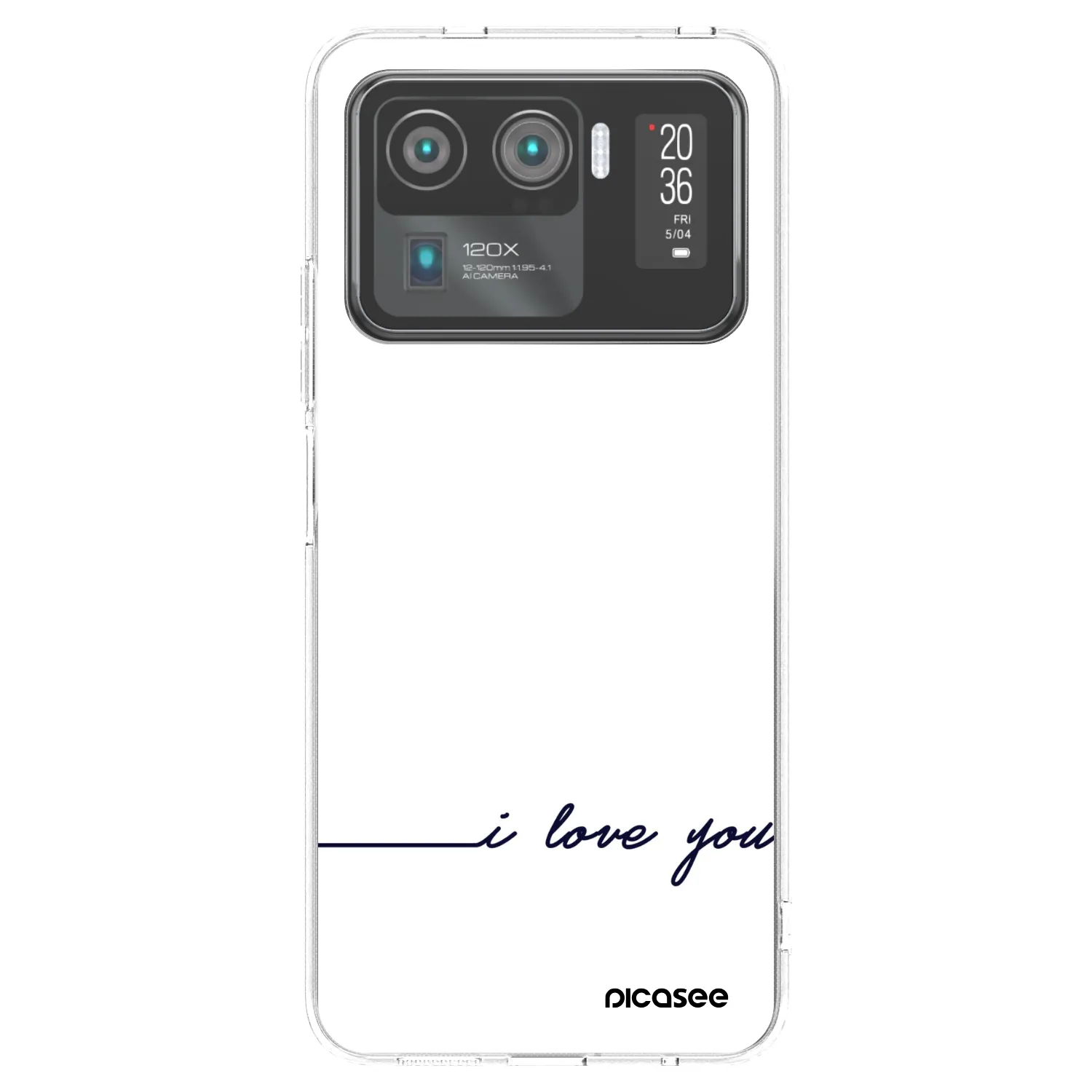 Picasee husă transparentă din silicon pentru Xiaomi Mi 11 Ultra - I love you