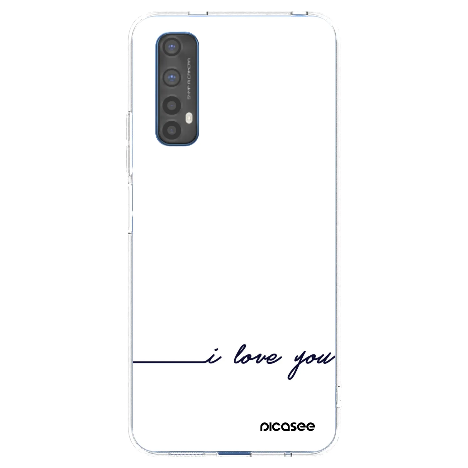 Picasee husă transparentă din silicon pentru Realme 7 - I love you