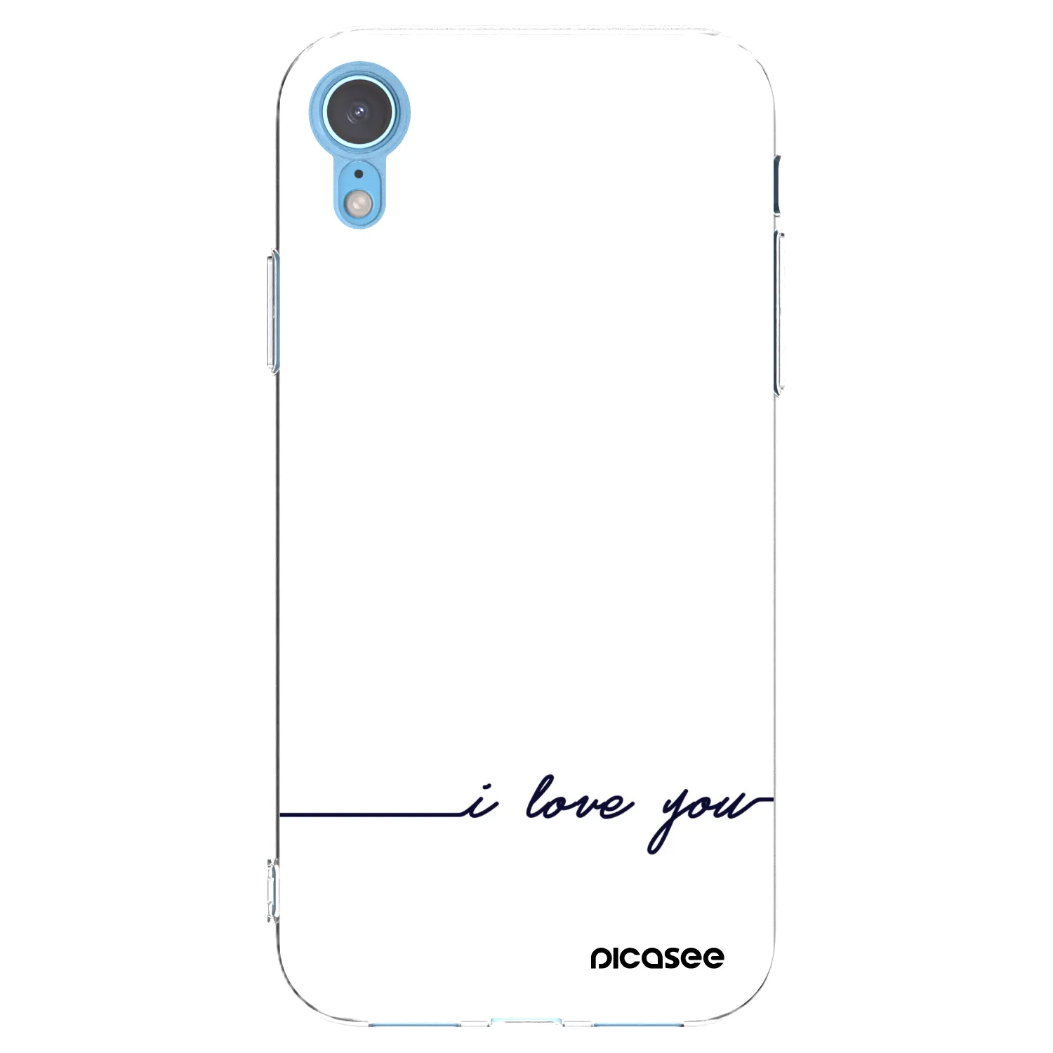 Picasee husă transparentă din silicon pentru Apple iPhone XR - I love you