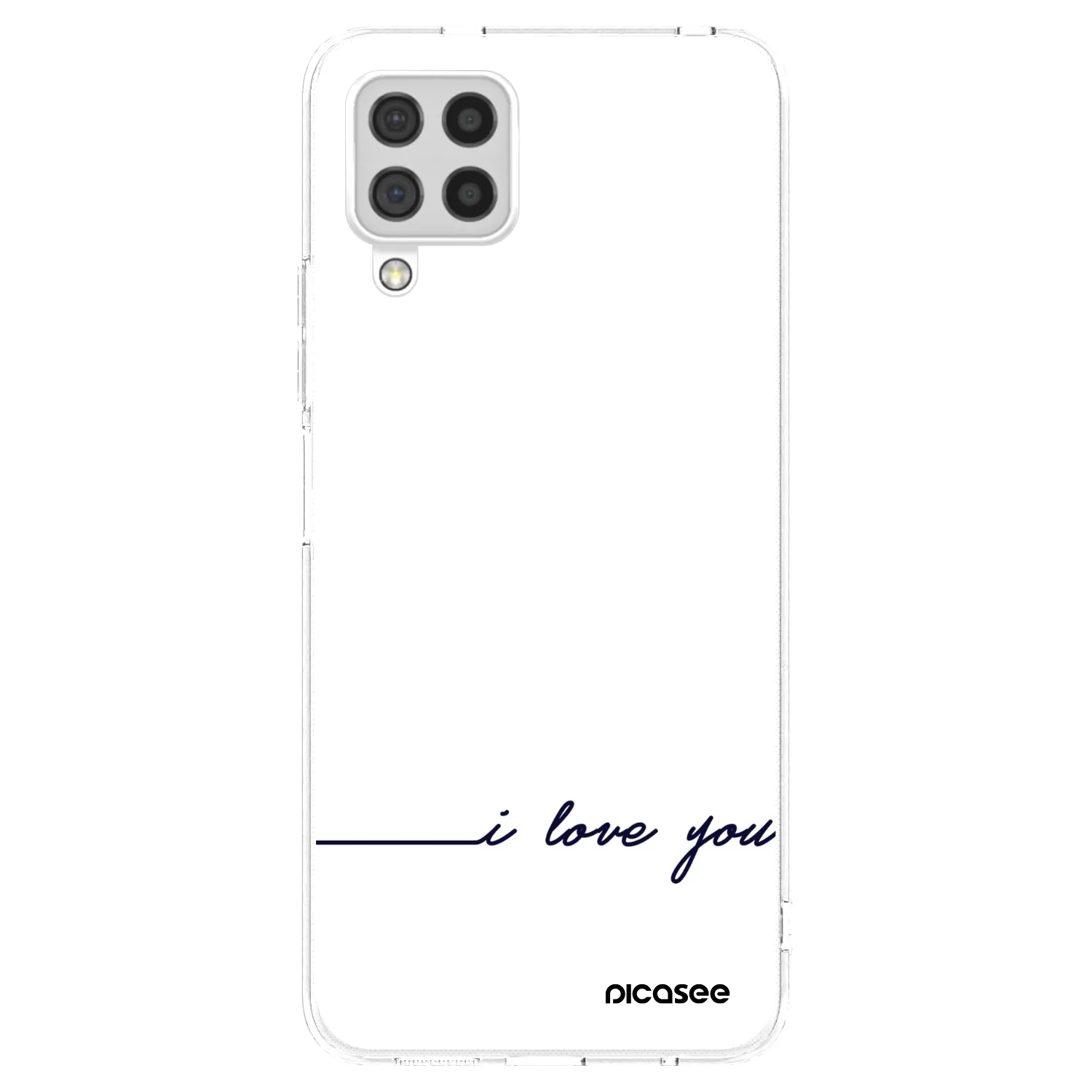 Picasee husă transparentă din silicon pentru Samsung Galaxy A22 A225F 4G - I love you