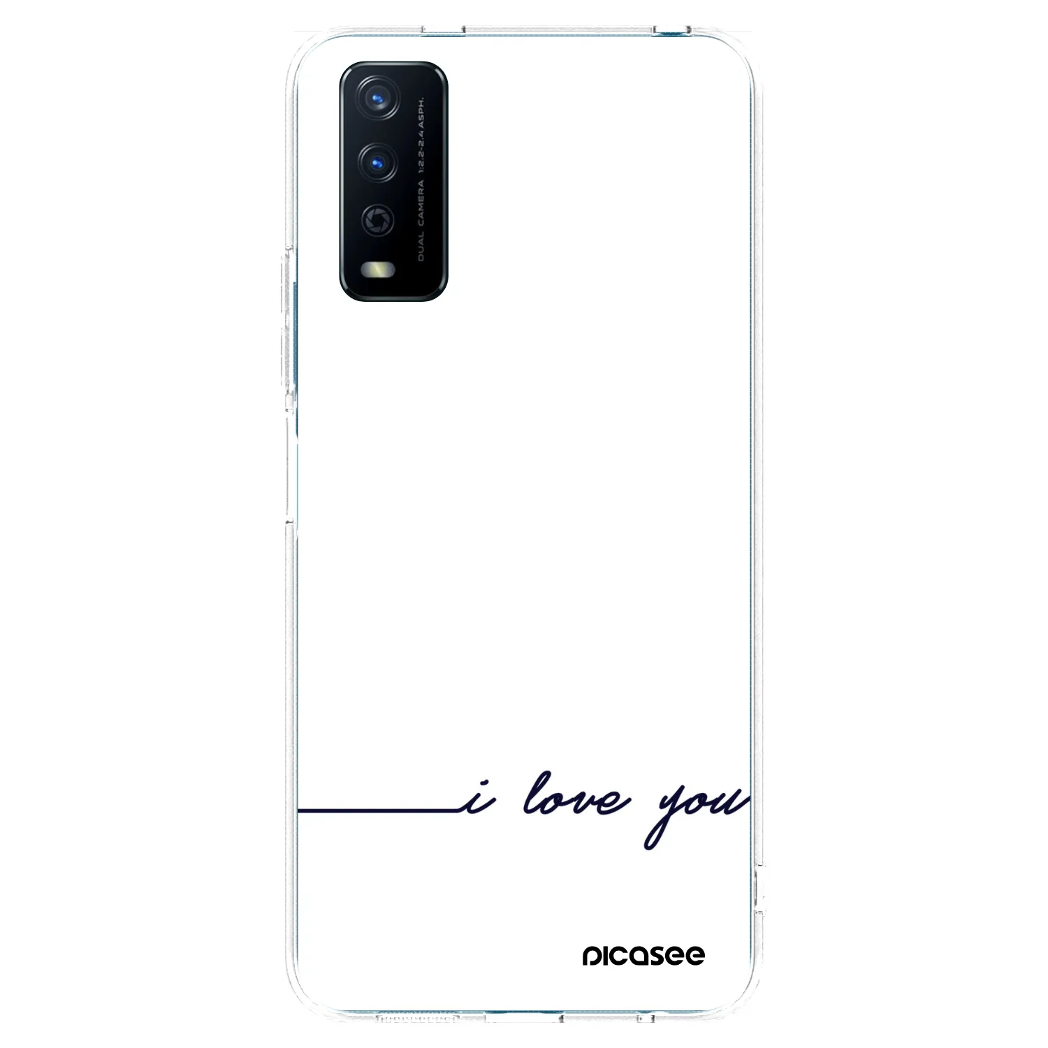 Picasee husă transparentă din silicon pentru Vivo Y11s - I love you