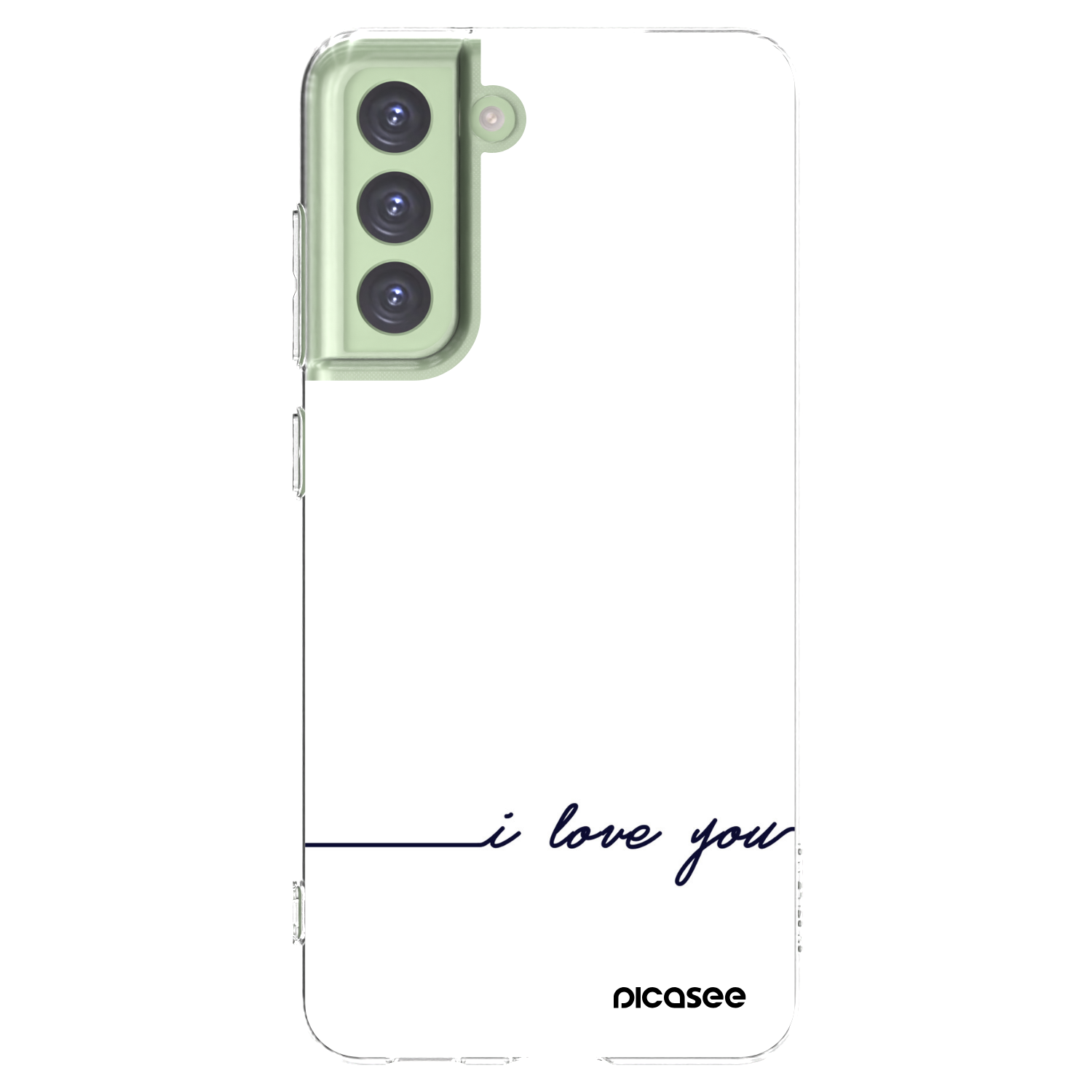 Picasee husă transparentă din silicon pentru Samsung Galaxy S21 FE 5G - I love you