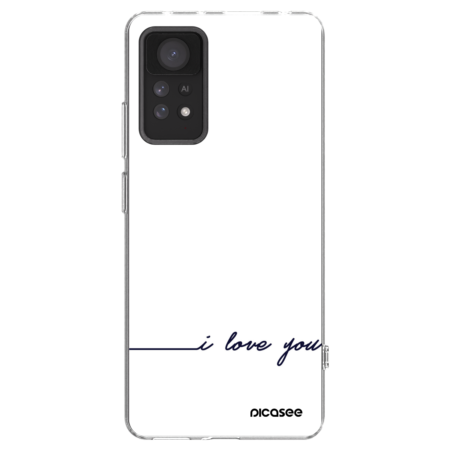 Picasee husă transparentă din silicon pentru Xiaomi Redmi Note 11 Pro - I love you