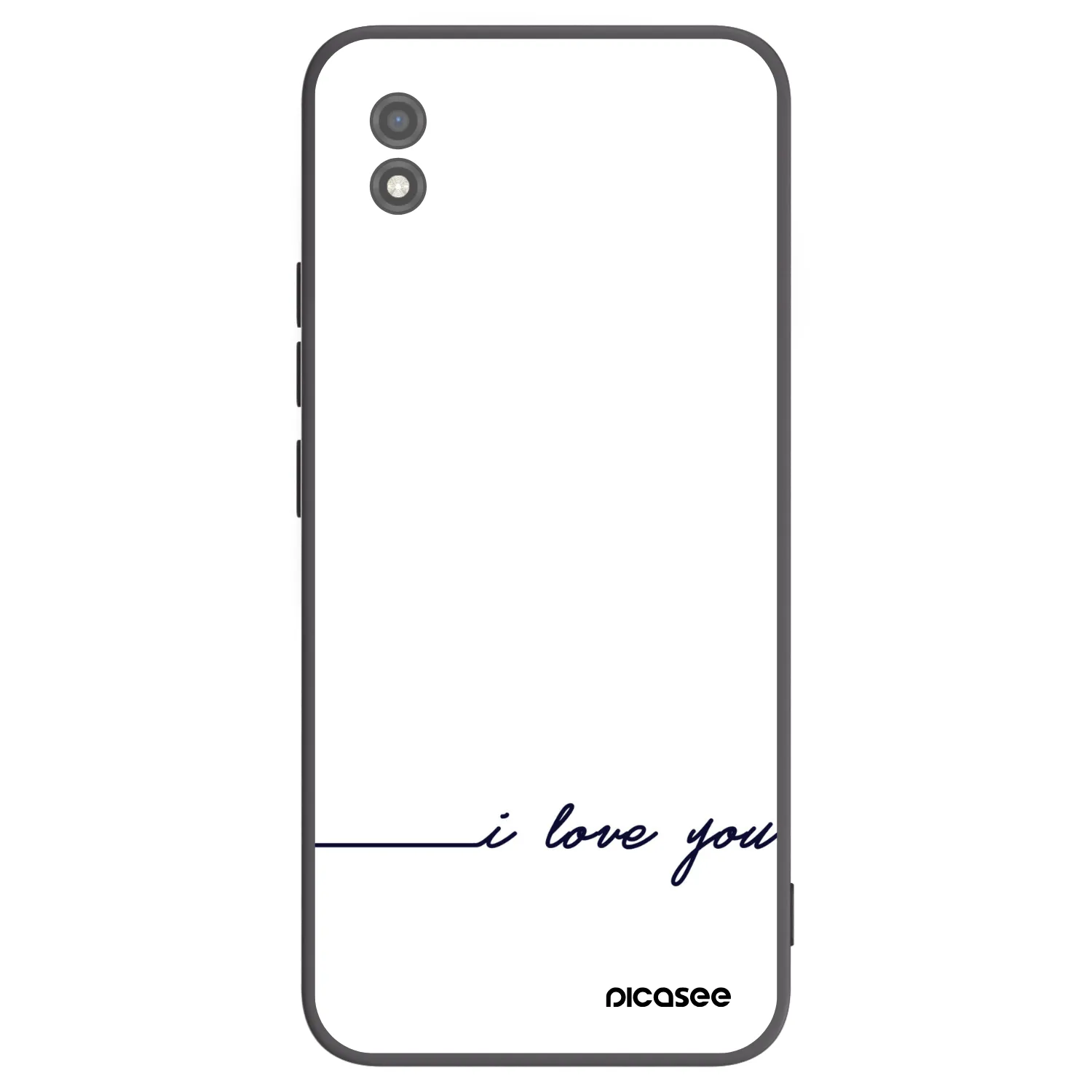 Picasee husă neagră din silicon pentru Realme C11 (2021) - I love you