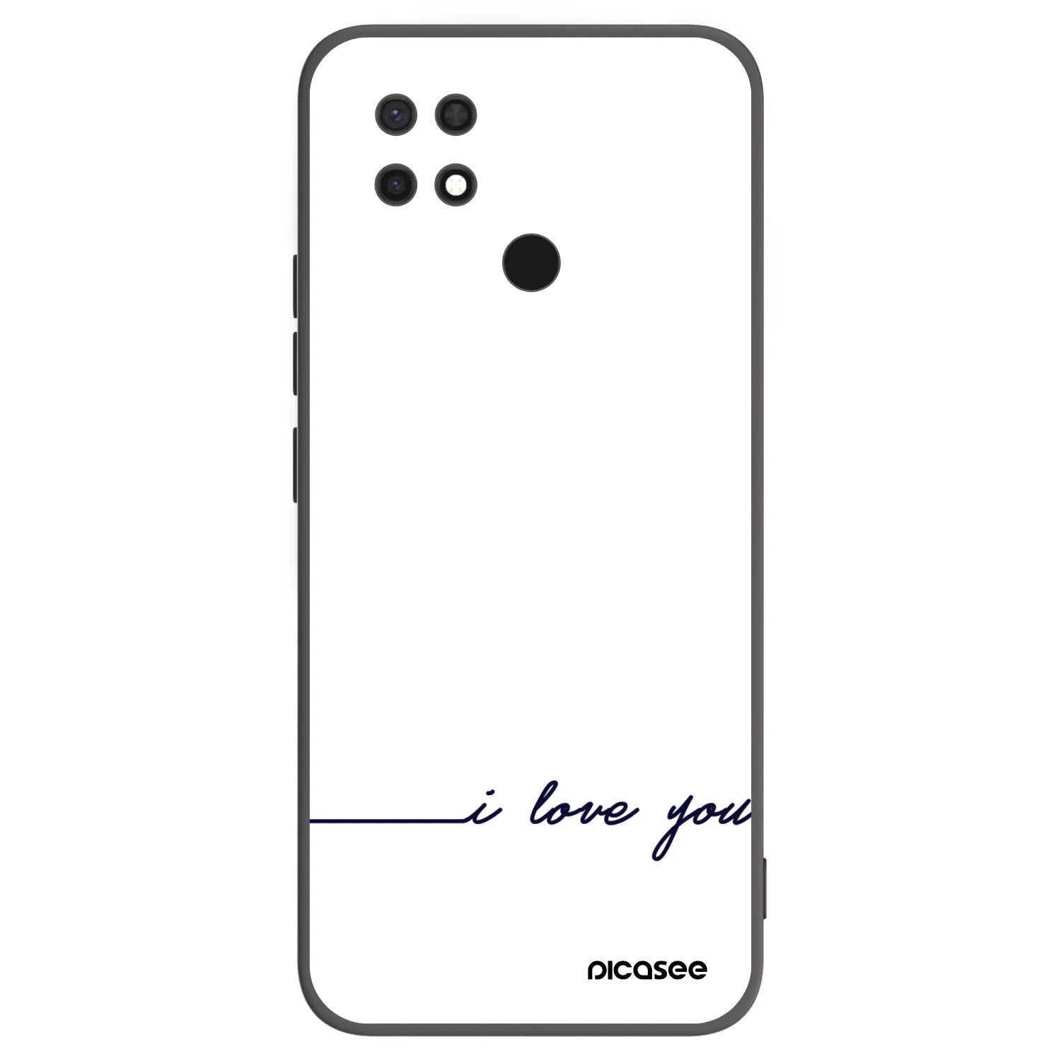 Picasee husă neagră din silicon pentru Xiaomi Redmi 10C - I love you