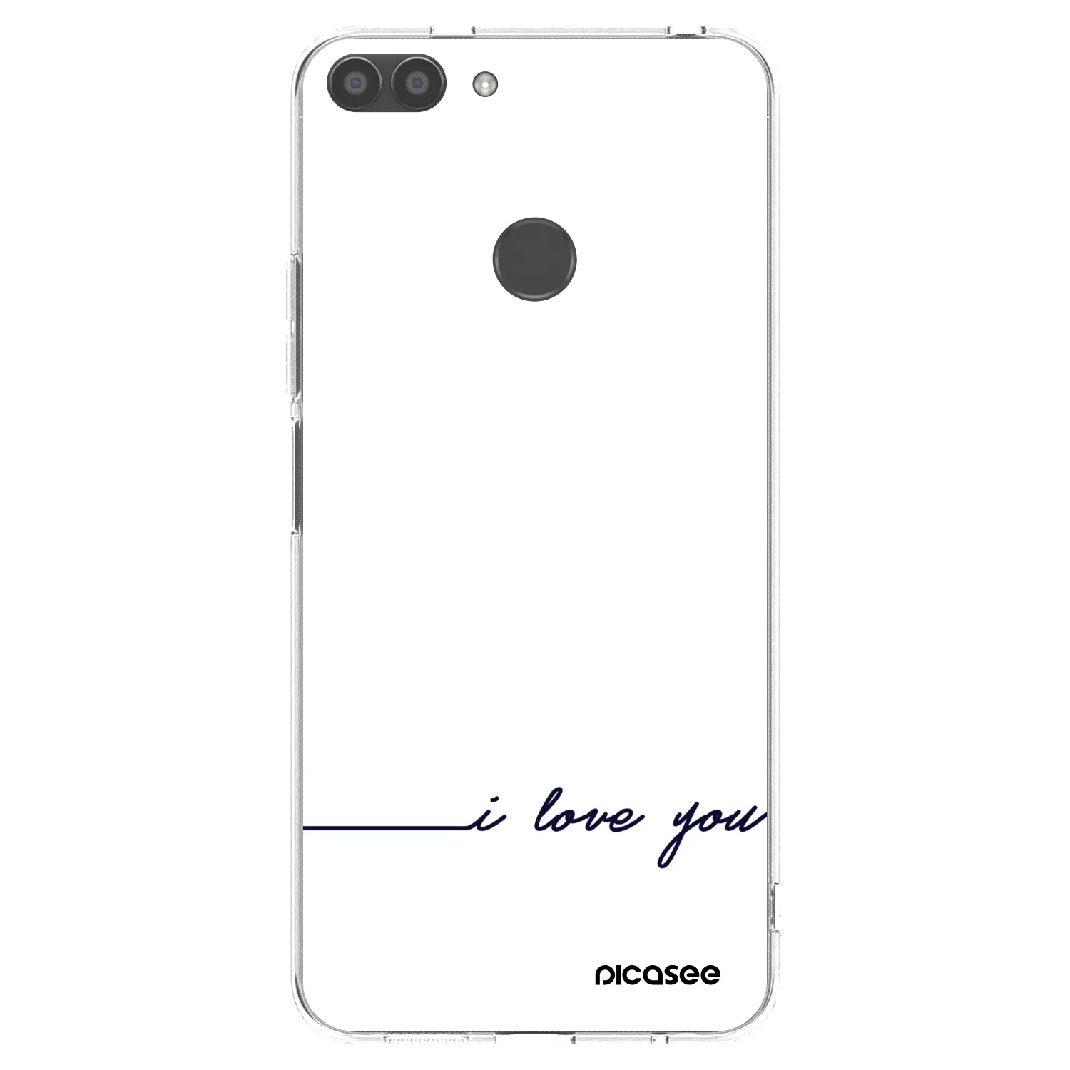 Picasee husă transparentă din silicon pentru Huawei P Smart - I love you