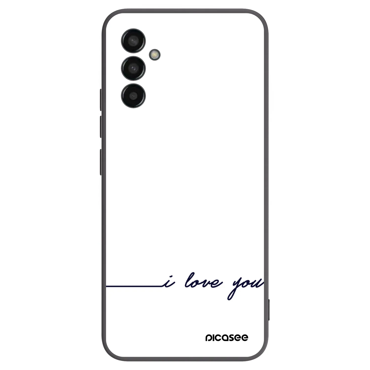 Picasee husă neagră din silicon pentru Samsung Galaxy M13 M135F - I love you