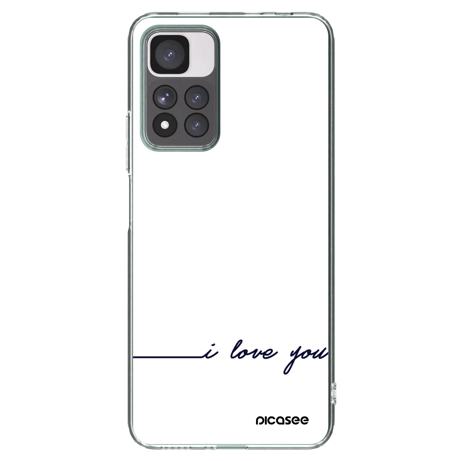 Picasee husă transparentă din silicon pentru Xiaomi Redmi Note 11 Pro+ 5G - I love you