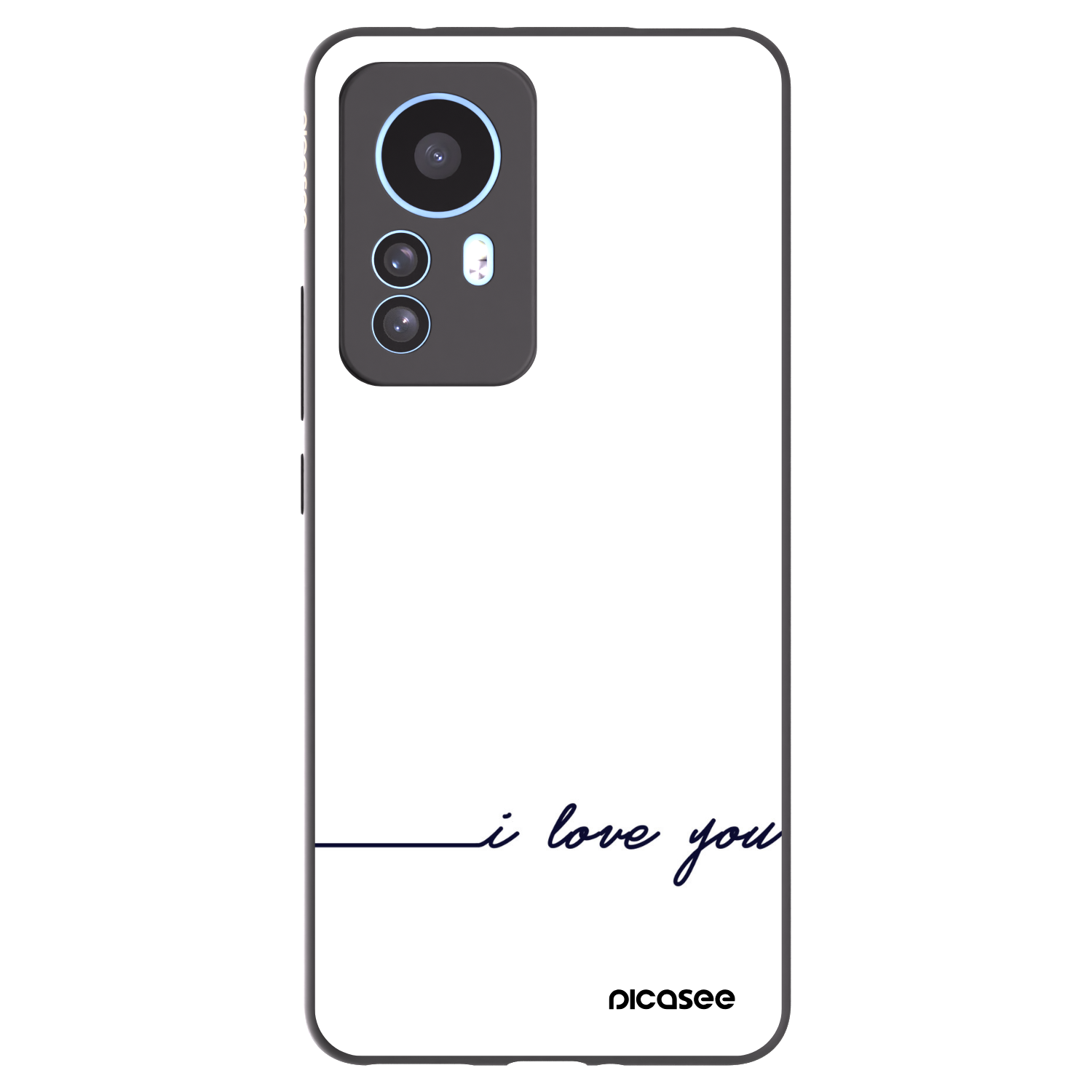 Picasee husă neagră din silicon pentru Xiaomi 12T Pro - I love you