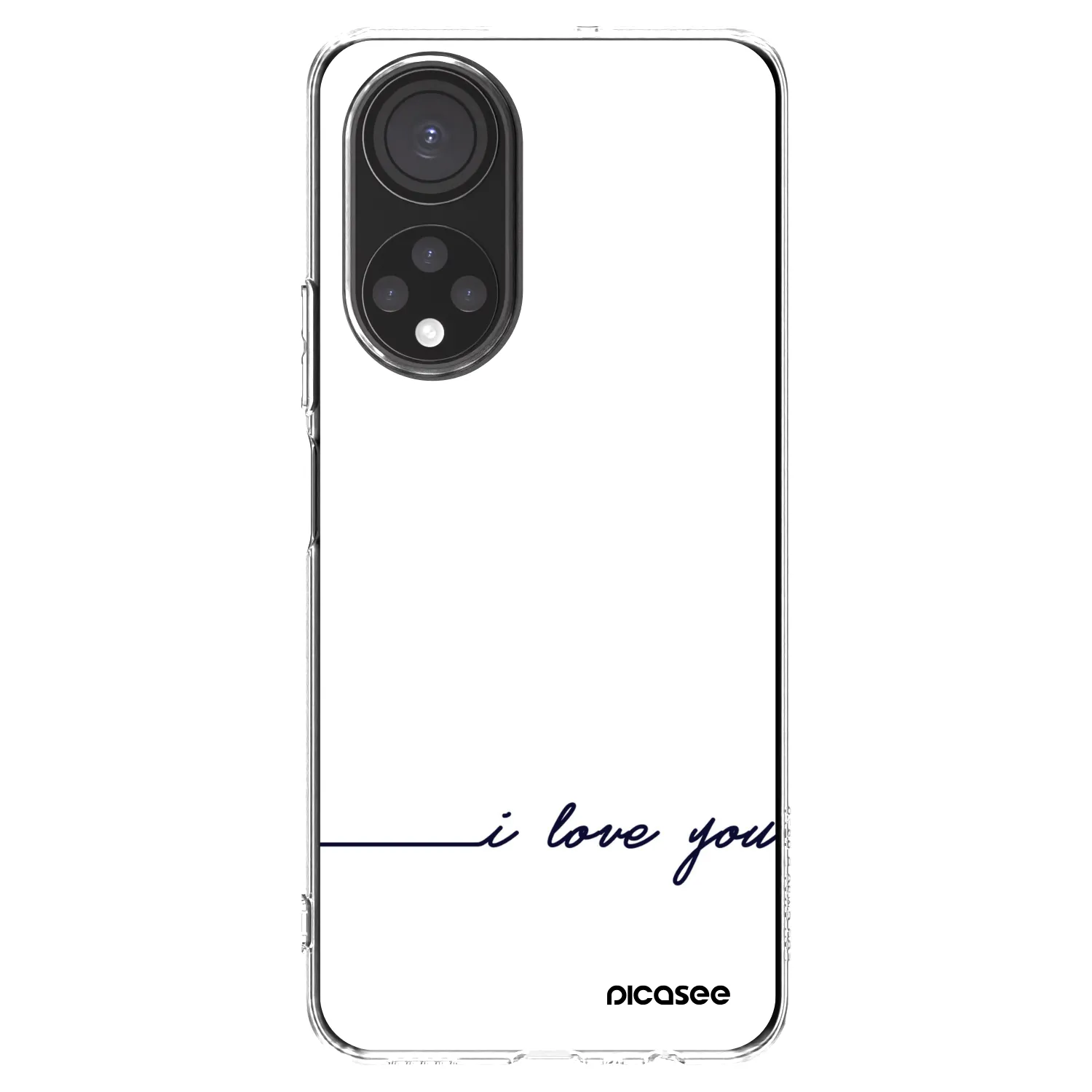 Picasee husă transparentă din silicon pentru Honor X7 - I love you