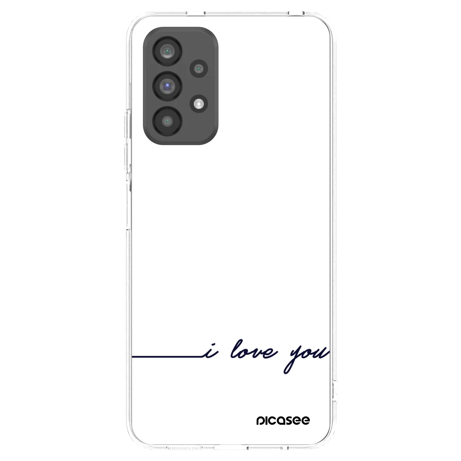 Picasee husă transparentă din silicon pentru Samsung Galaxy A73 5G - I love you