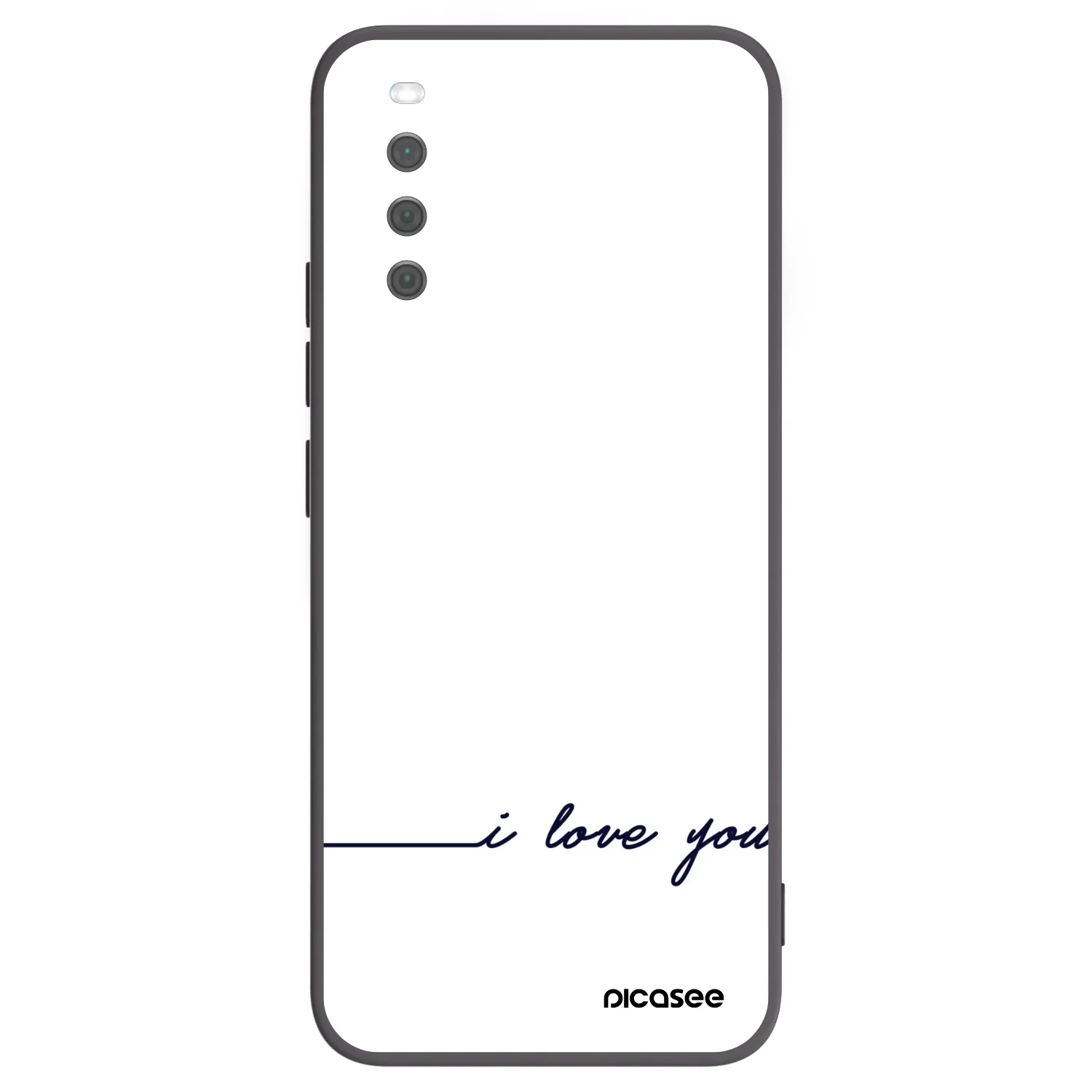 Picasee husă neagră din silicon pentru Sony Xperia 10 III - I love you