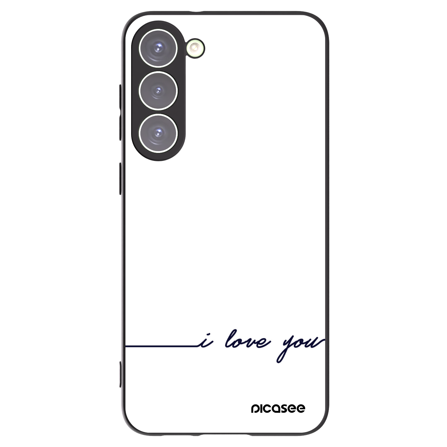 Picasee husă neagră din silicon pentru Samsung Galaxy S23+ 5G - I love you