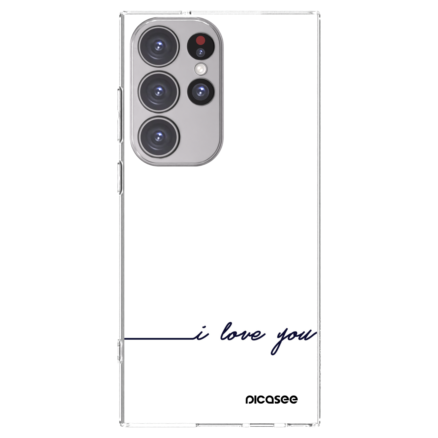 Picasee husă transparentă din silicon pentru Samsung Galaxy S23 Ultra 5G - I love you
