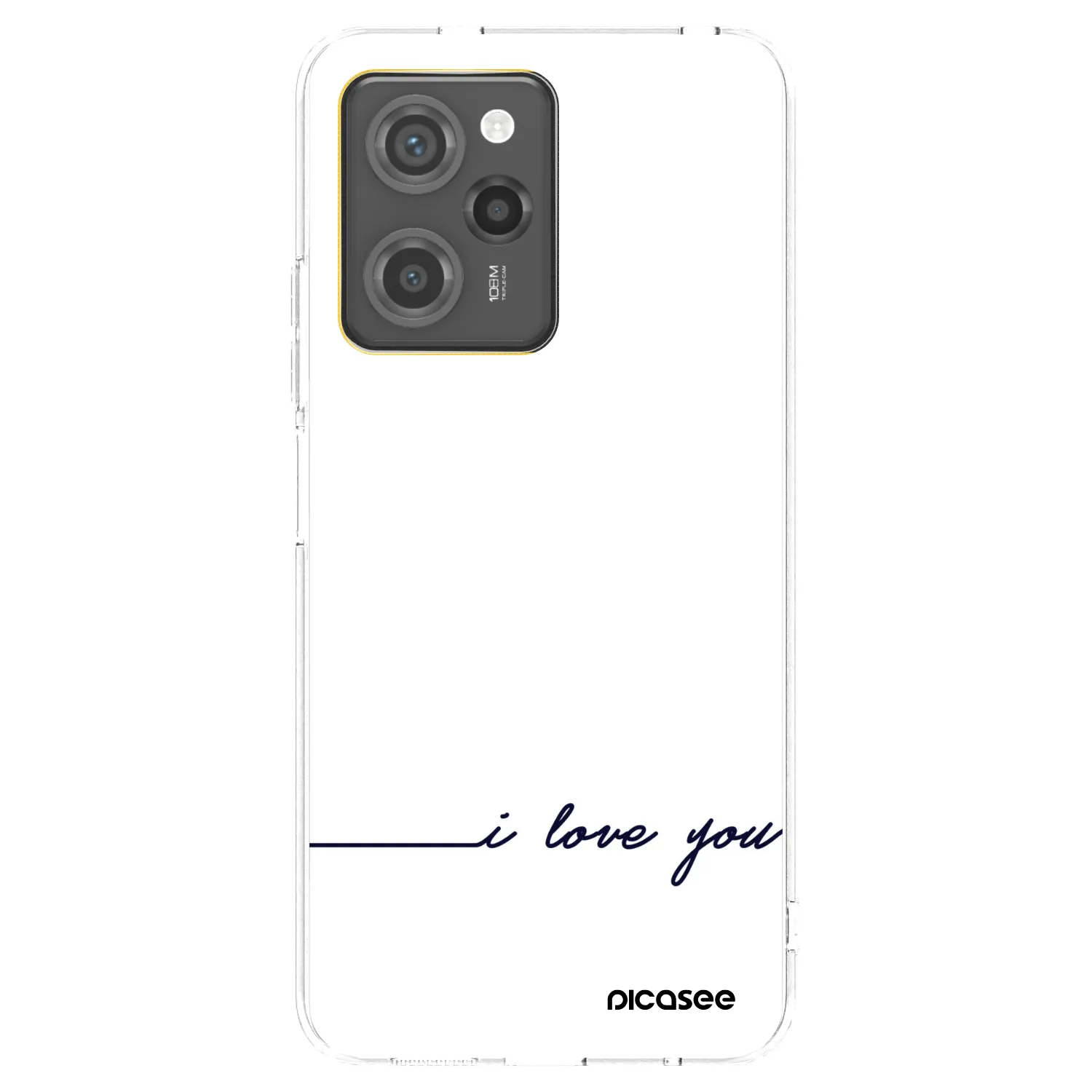 Picasee husă neagră din silicon pentru Xiaomi Poco X5 Pro - I love you
