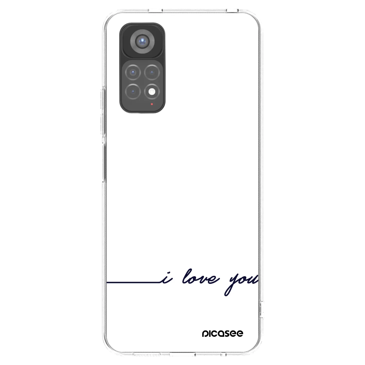 Picasee husă transparentă din silicon pentru Xiaomi Redmi Note 11S 5G - I love you
