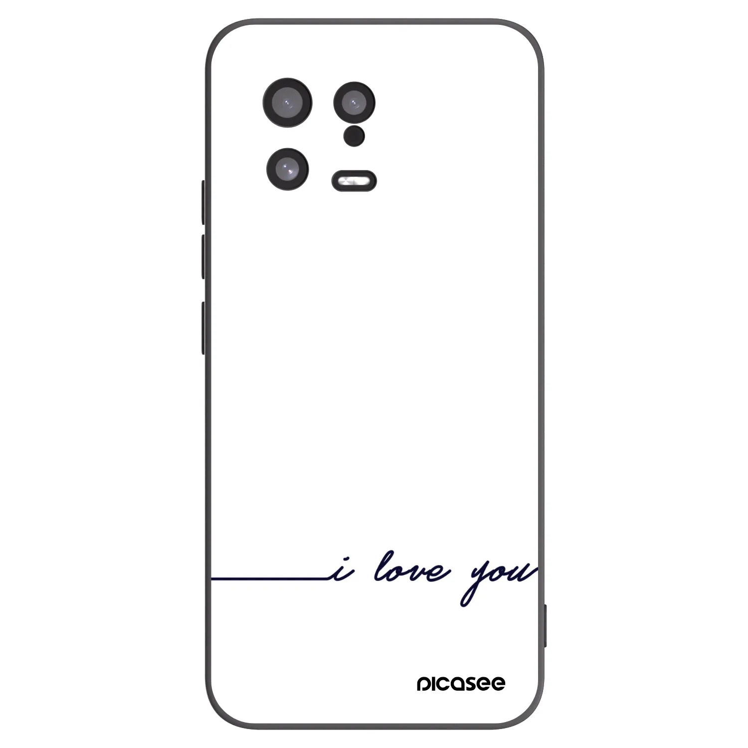 Picasee husă neagră din silicon pentru Xiaomi 13 - I love you