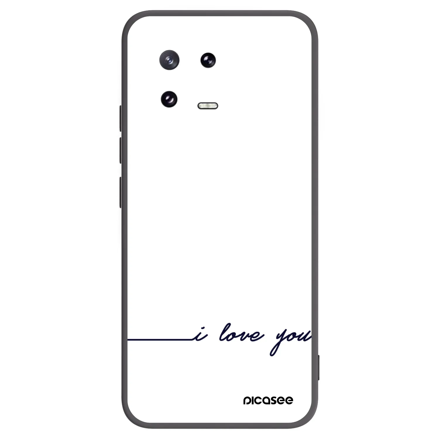 Picasee husă neagră din silicon pentru Xiaomi 13 Pro - I love you