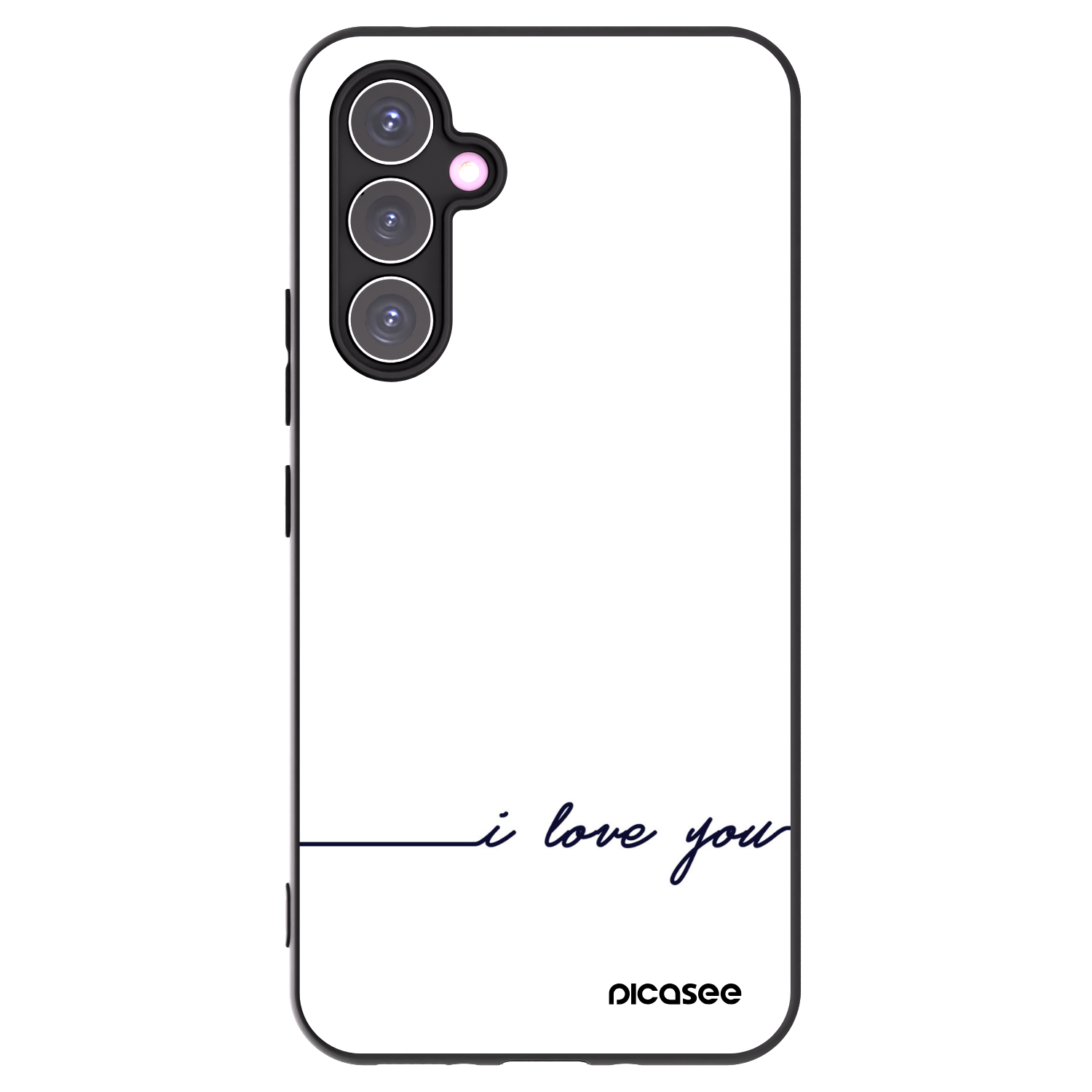 Picasee husă neagră din silicon pentru Samsung Galaxy A54 5G A546B - I love you
