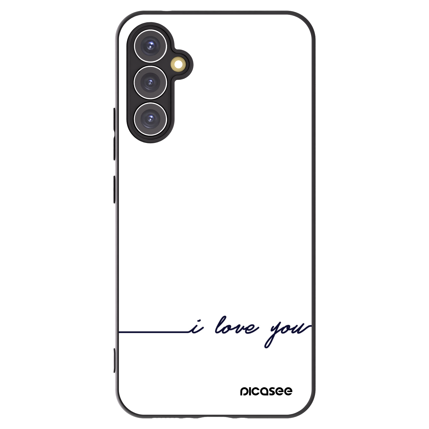 Picasee husă neagră din silicon pentru Samsung Galaxy A34 5G A346B - I love you