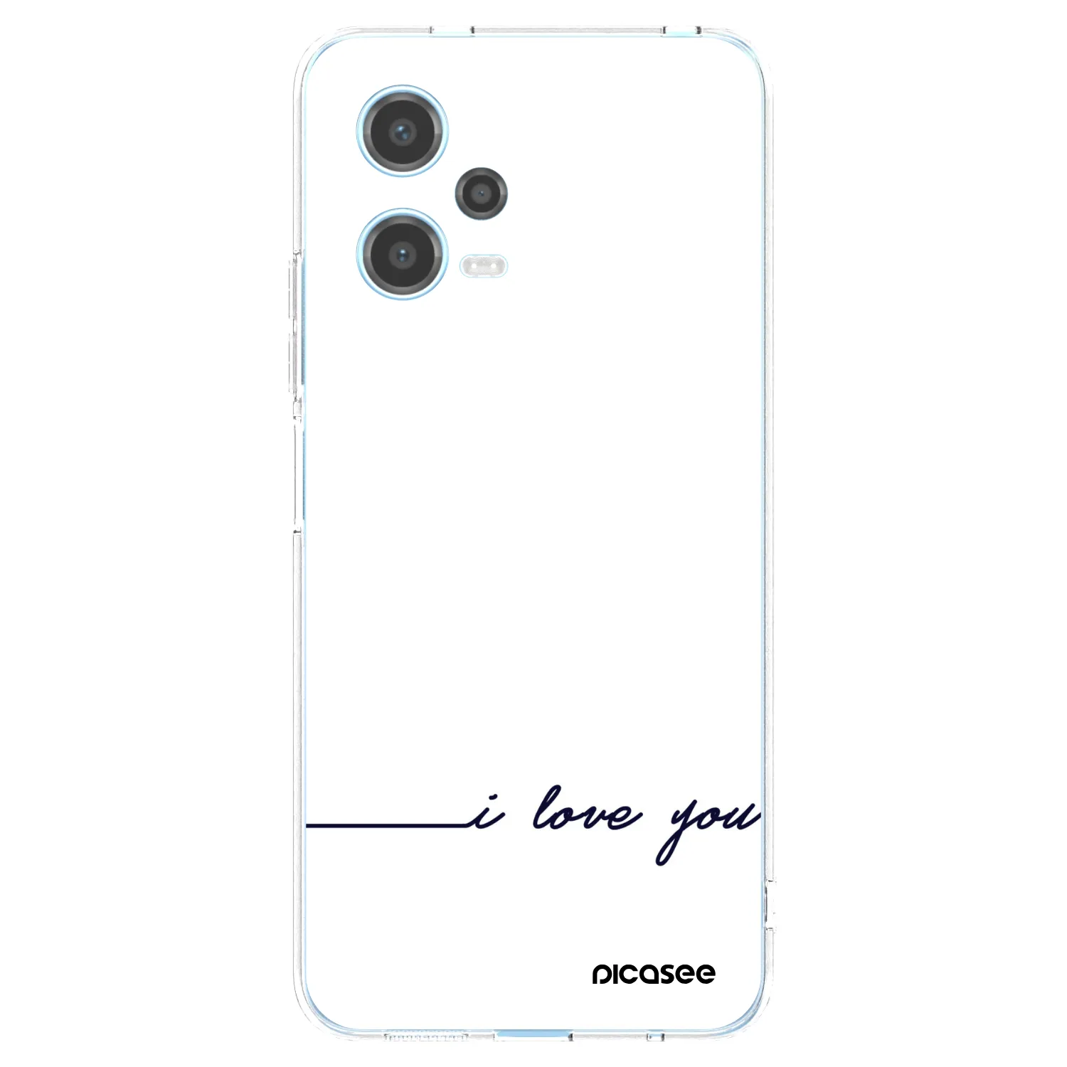 Picasee husă transparentă din silicon pentru Xiaomi Redmi Note 12 5G - I love you