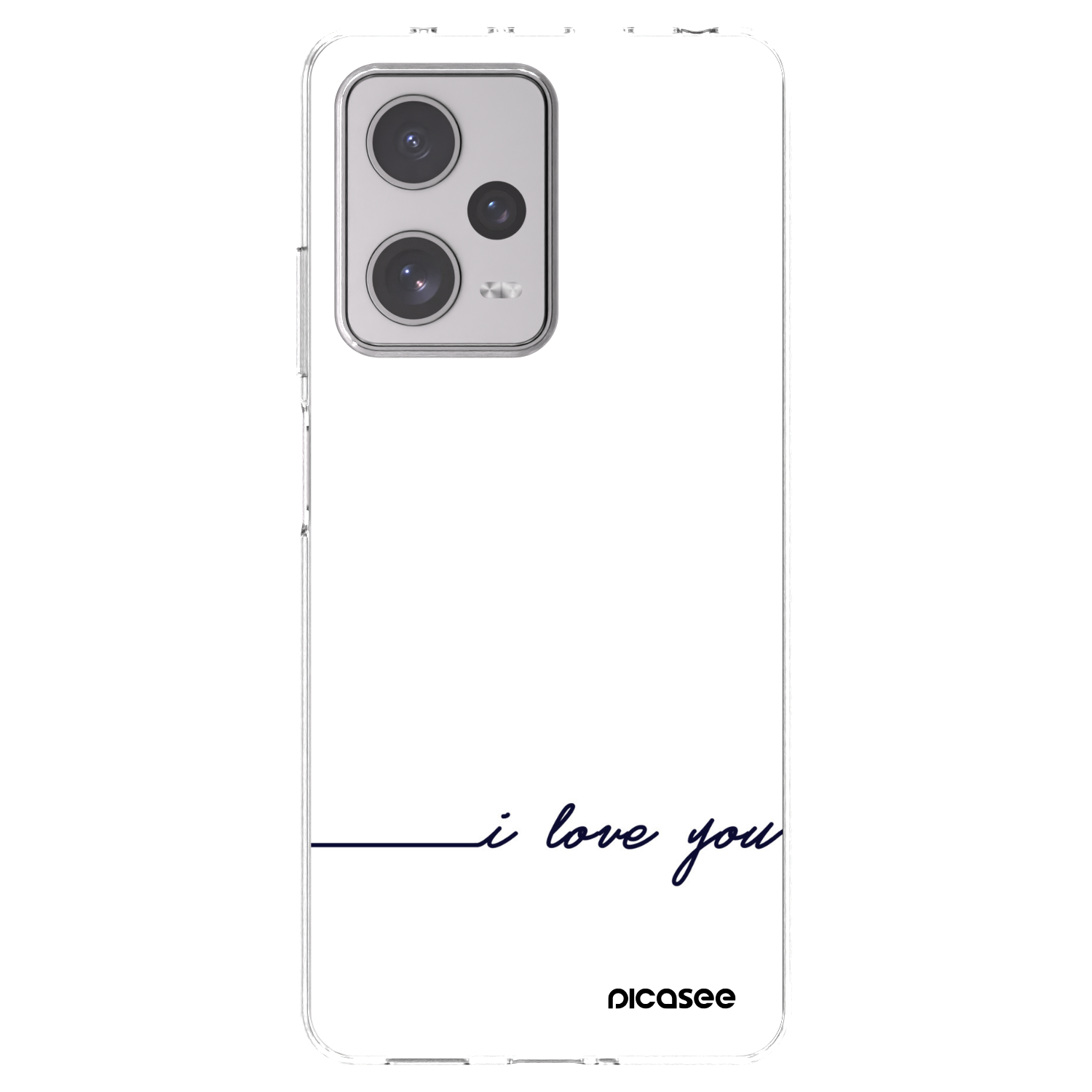 Picasee husă transparentă din silicon pentru Xiaomi Redmi Note 12 Pro+ 5G - I love you