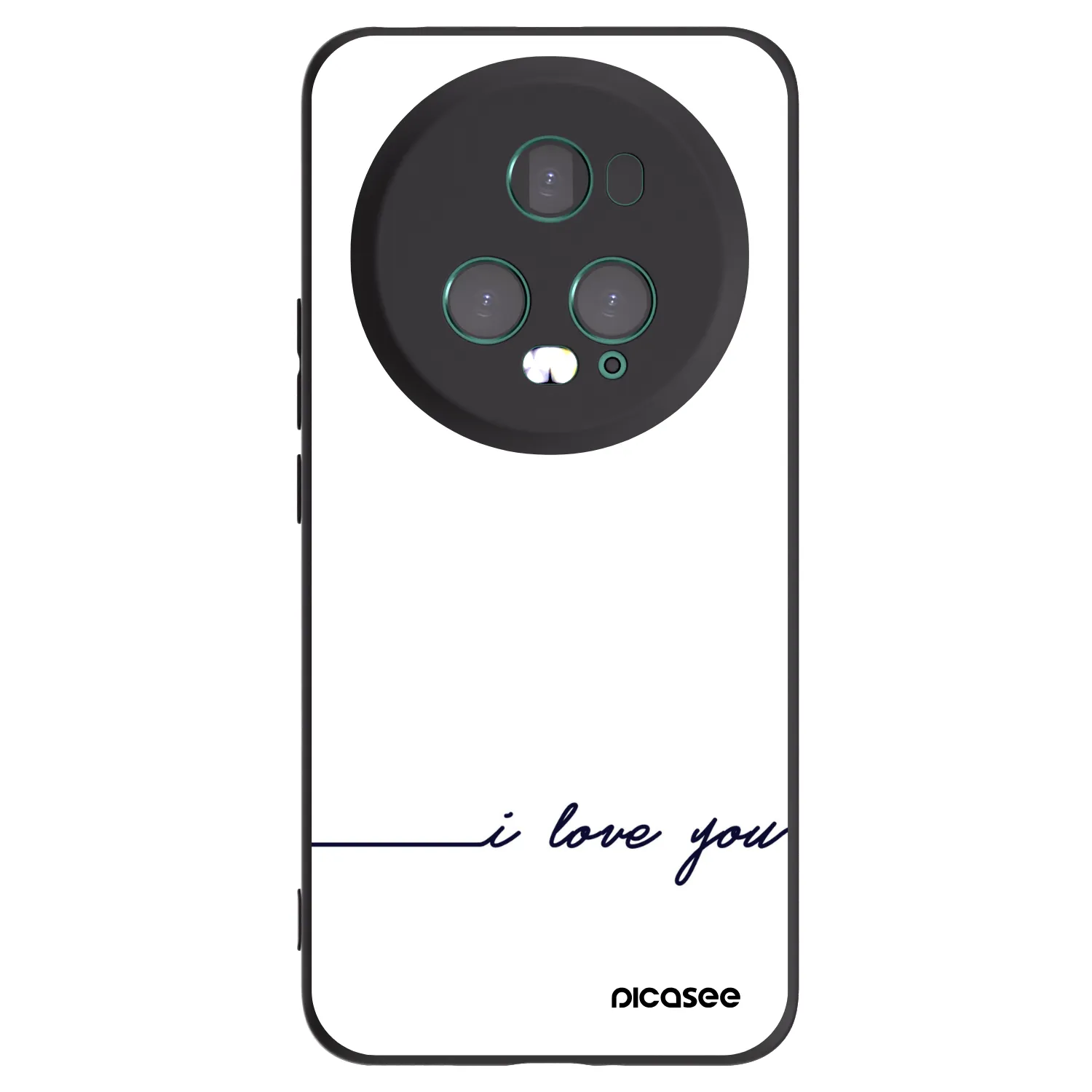 Picasee husă neagră din silicon pentru Honor Magic5 Pro - I love you