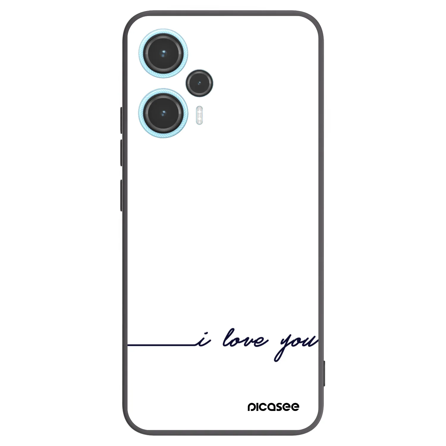 Picasee husă neagră din silicon pentru Xiaomi Poco F5 - I love you