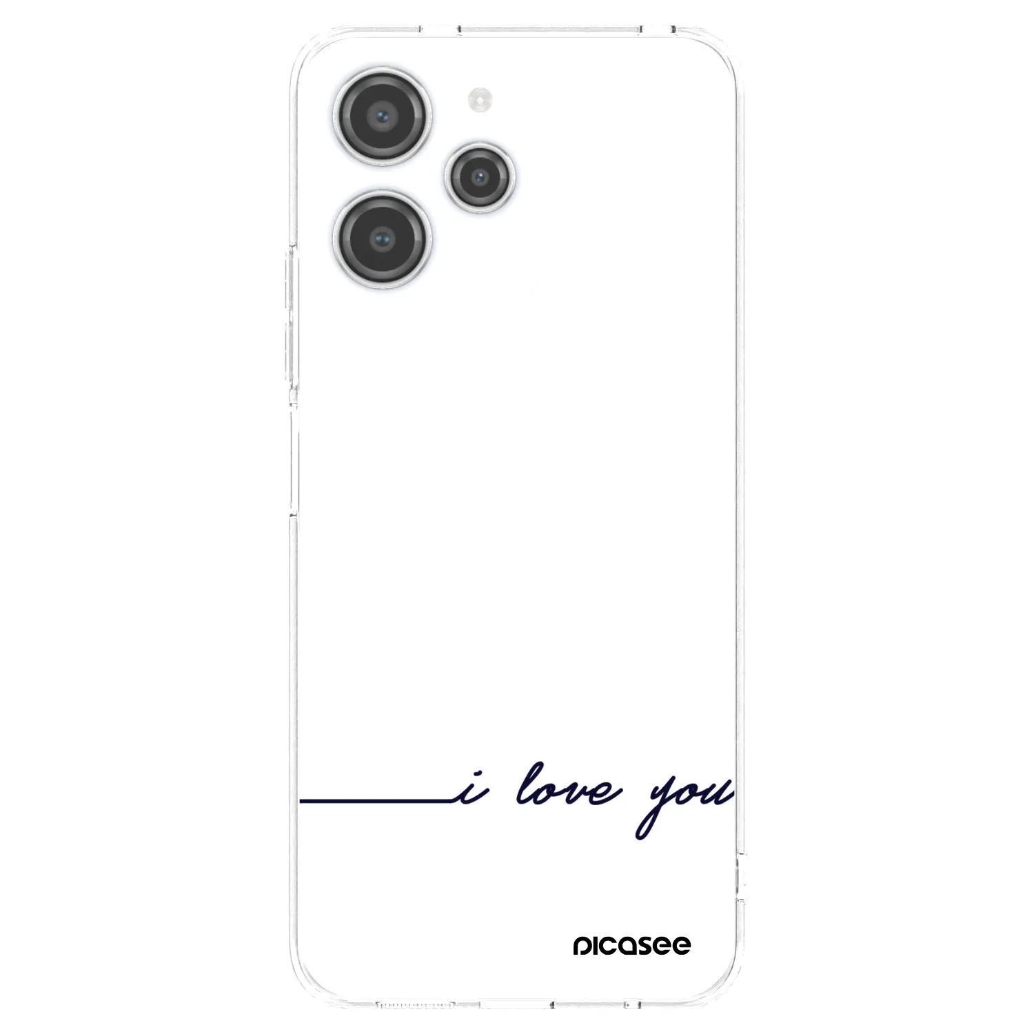 Picasee husă transparentă din silicon pentru Xiaomi Redmi 12 4G - I love you