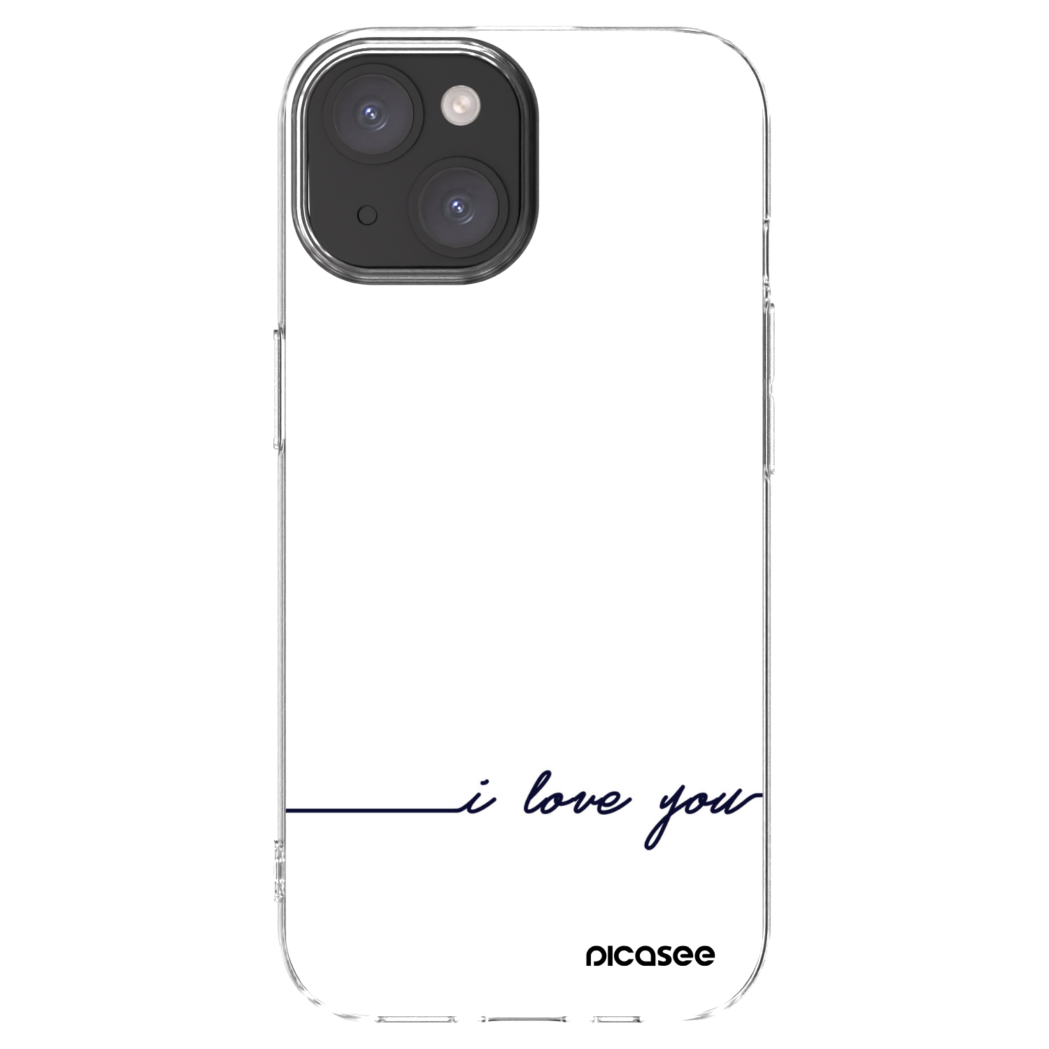 Picasee husă transparentă din silicon pentru Apple iPhone 15 - I love you