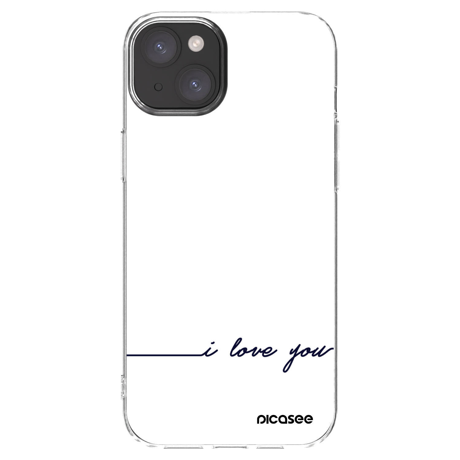Picasee husă transparentă din silicon pentru Apple iPhone 15 Plus - I love you