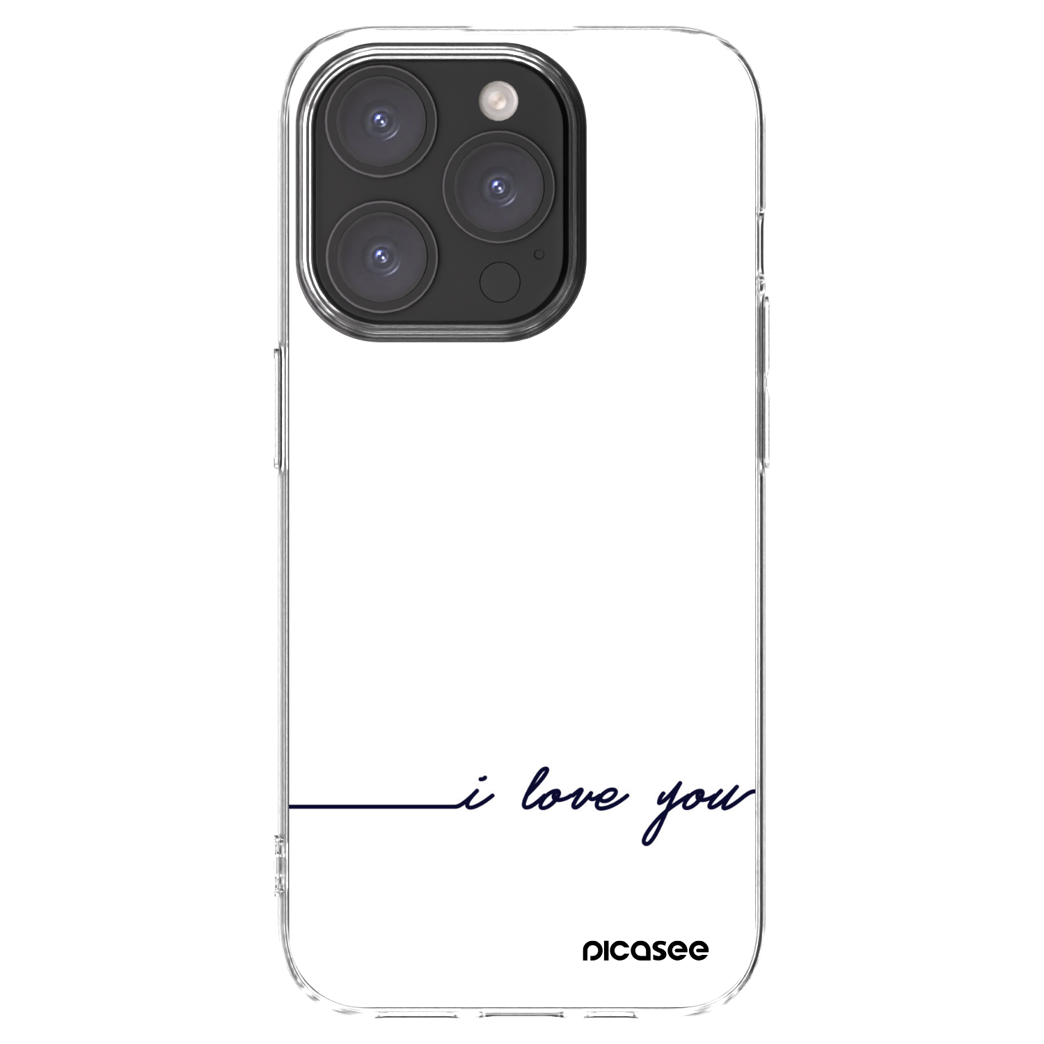 Picasee husă transparentă din silicon pentru Apple iPhone 15 Pro - I love you
