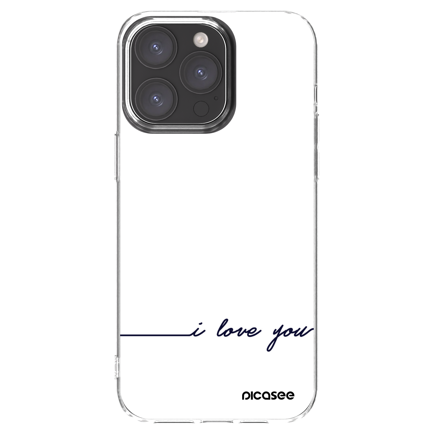 Picasee husă transparentă din silicon pentru Apple iPhone 15 Pro Max - I love you