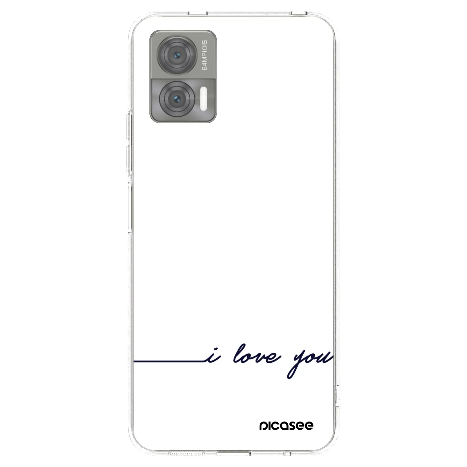 Picasee husă transparentă din silicon pentru Motorola Edge 30 Neo - I love you