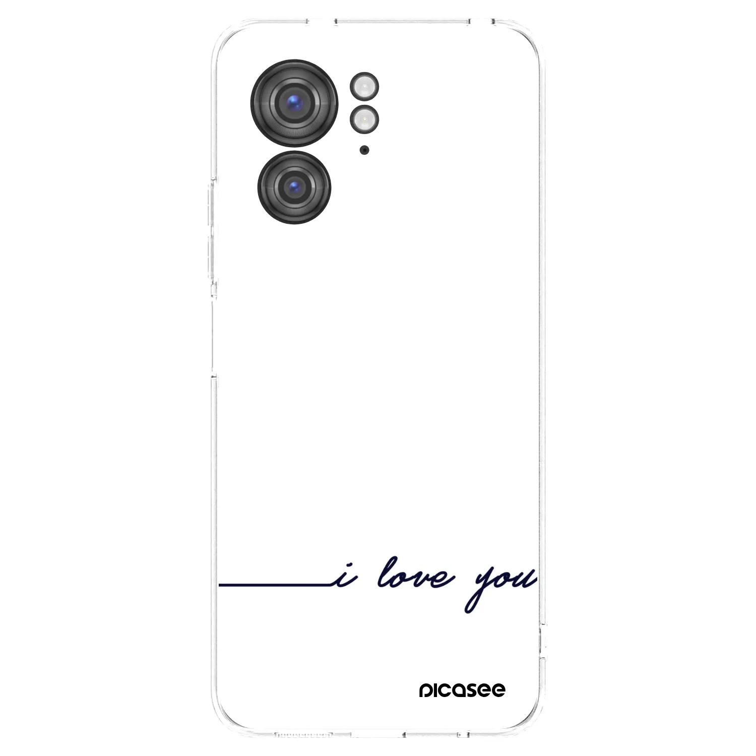 Picasee husă transparentă din silicon pentru Motorola Edge 40 - I love you
