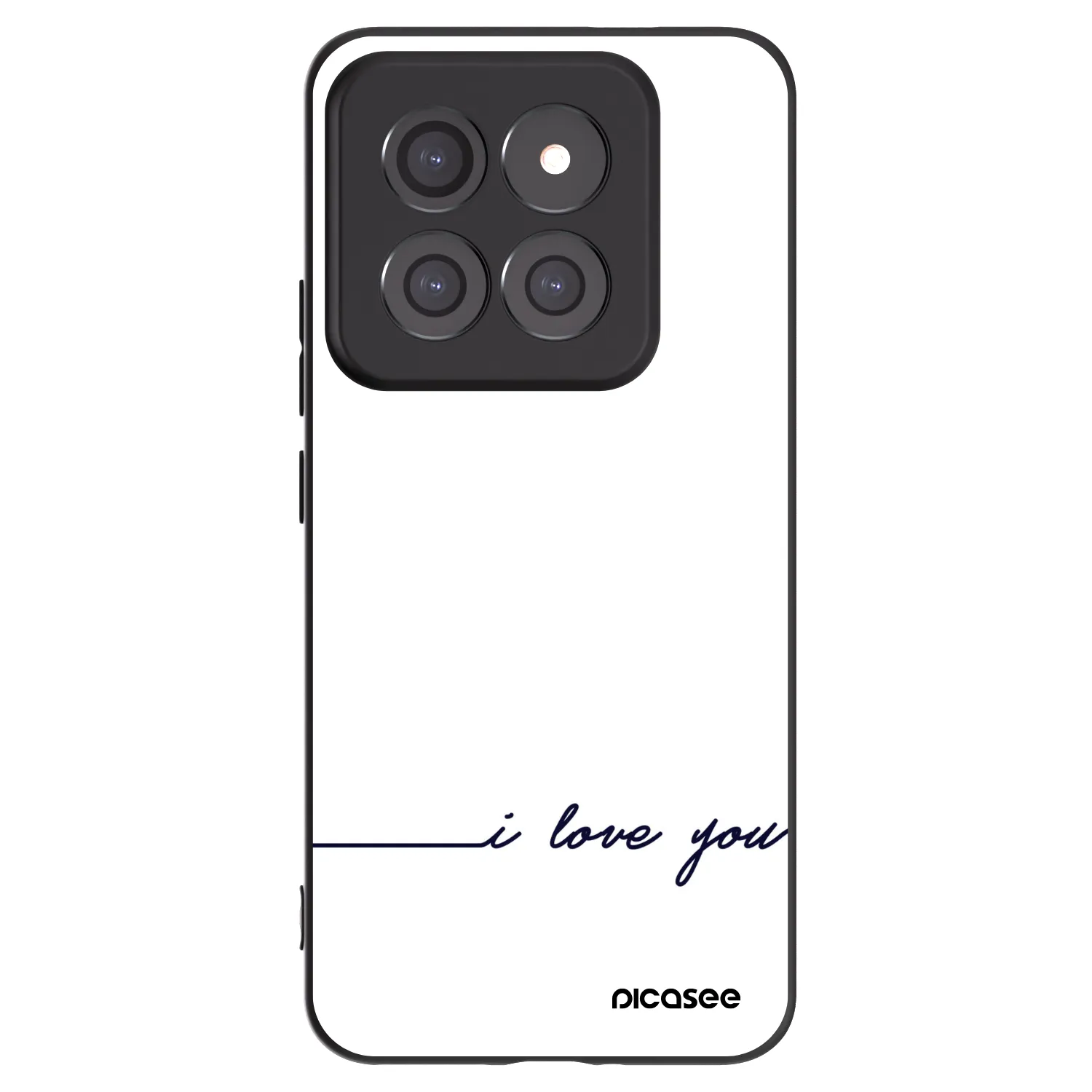 Picasee husă neagră din silicon pentru Xiaomi 14 Pro - I love you