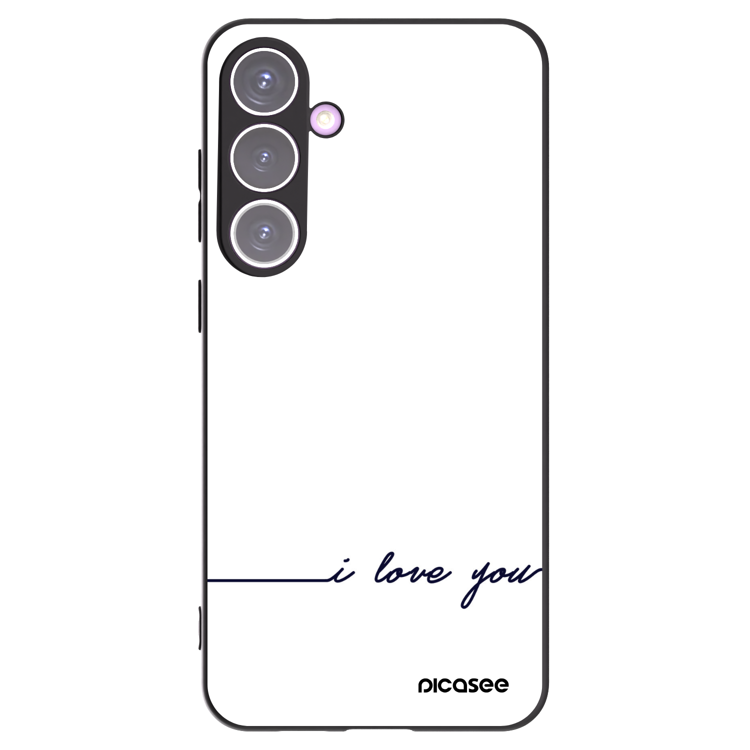 Picasee husă neagră din silicon pentru Samsung Galaxy S24+ S926B 5G - I love you