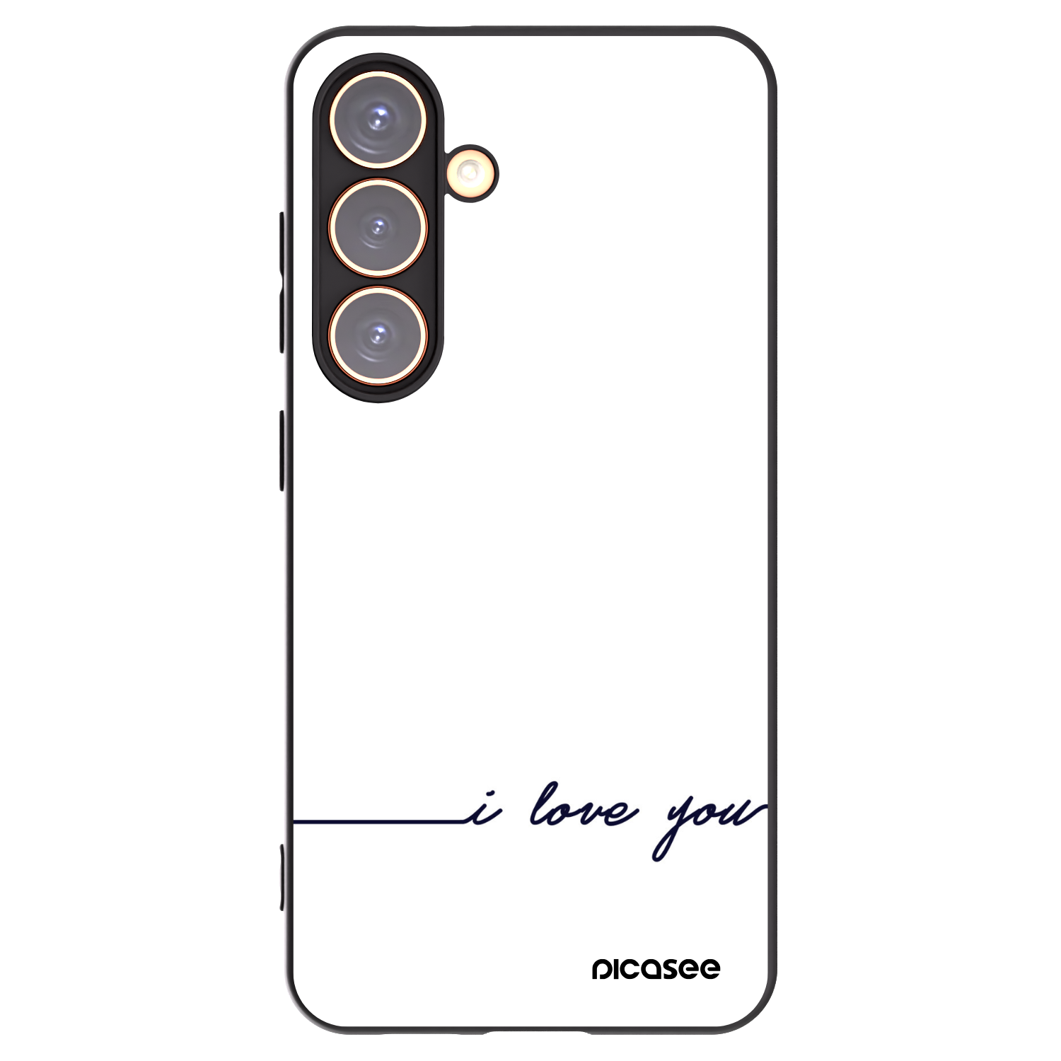 Picasee husă neagră din silicon pentru Samsung Galaxy S24 S921B 5G - I love you