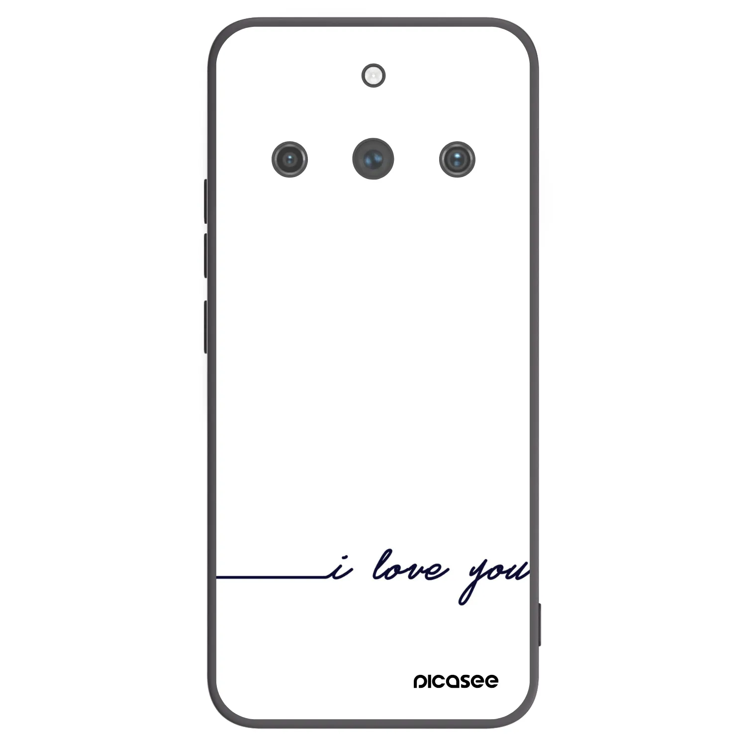 Picasee husă neagră din silicon pentru Realme 11 Pro+ - I love you