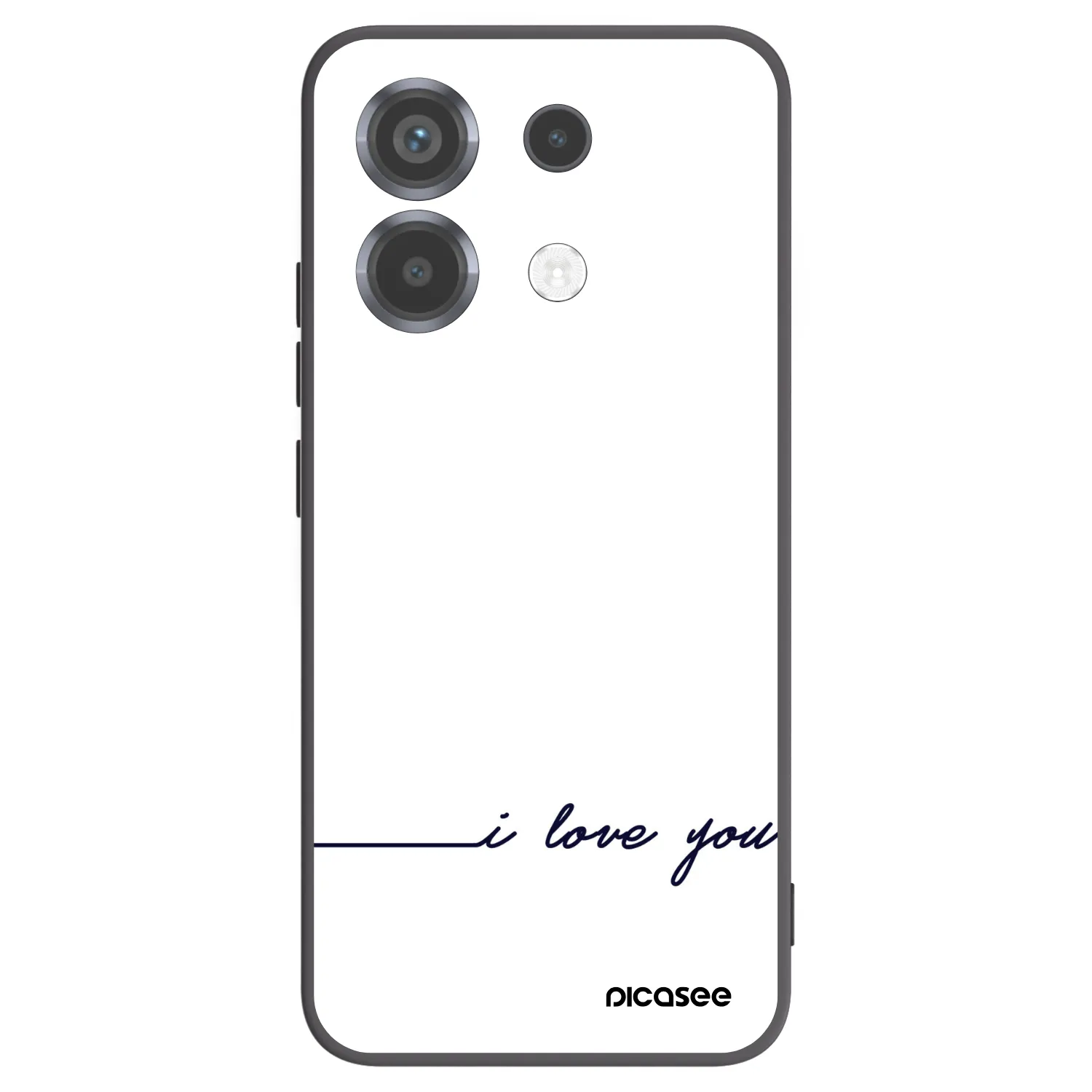 Picasee husă neagră din silicon pentru Xiaomi Poco X6 - I love you