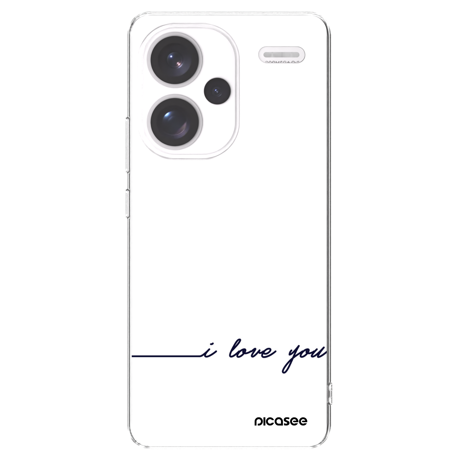 Picasee husă transparentă din silicon pentru Xiaomi Redmi Note 13 Pro+ 5G - I love you