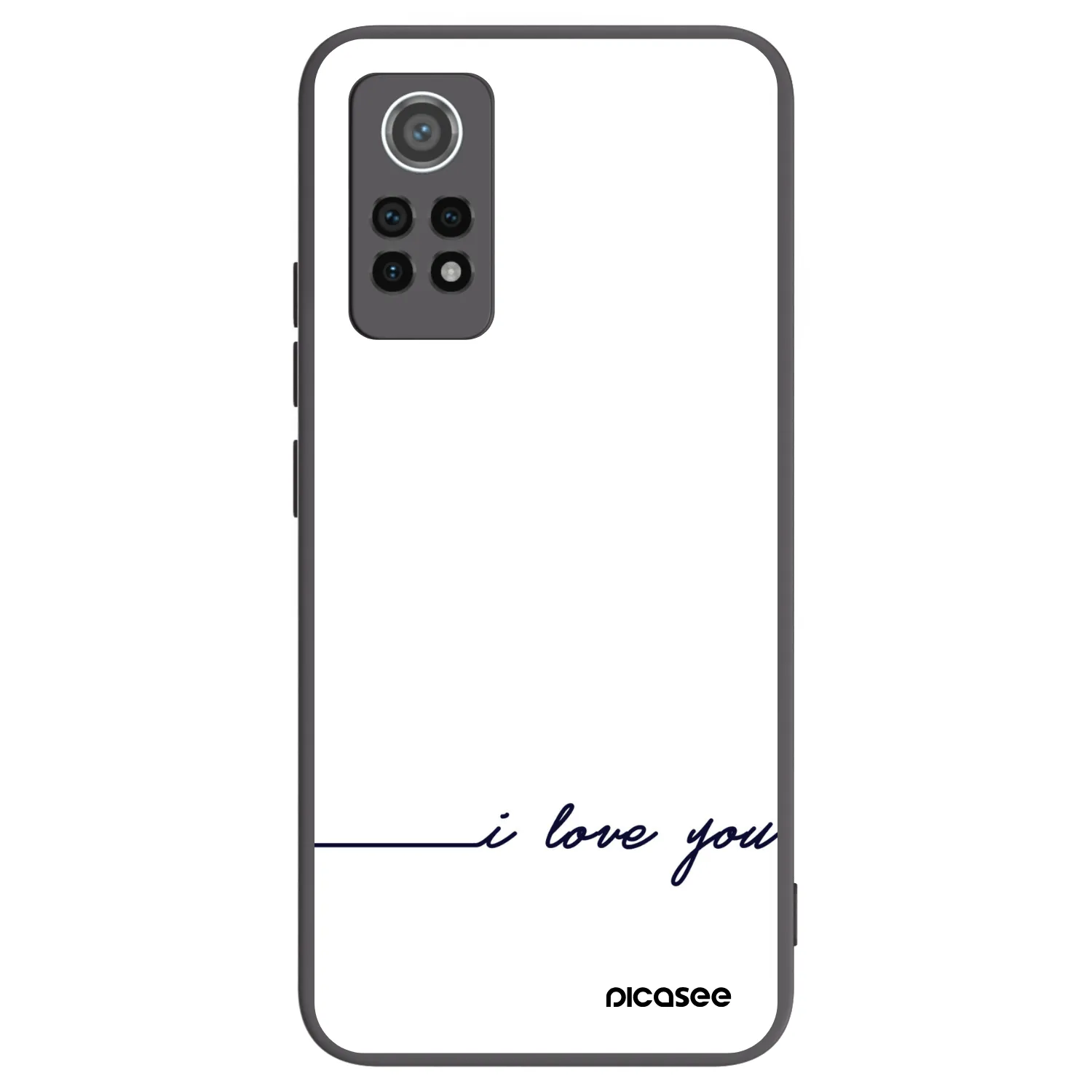 Picasee husă neagră din silicon pentru Xiaomi Redmi Note 12 Pro 4G - I love you