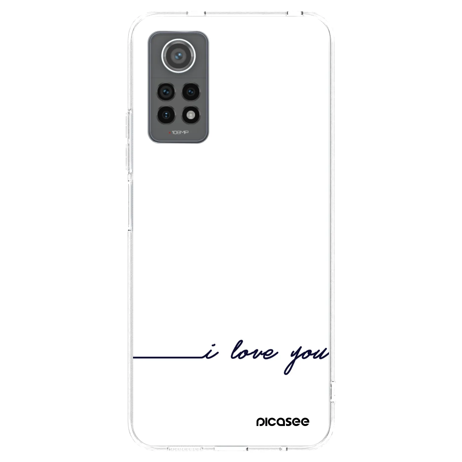 Picasee husă transparentă din silicon pentru Xiaomi Redmi Note 12 Pro 4G - I love you