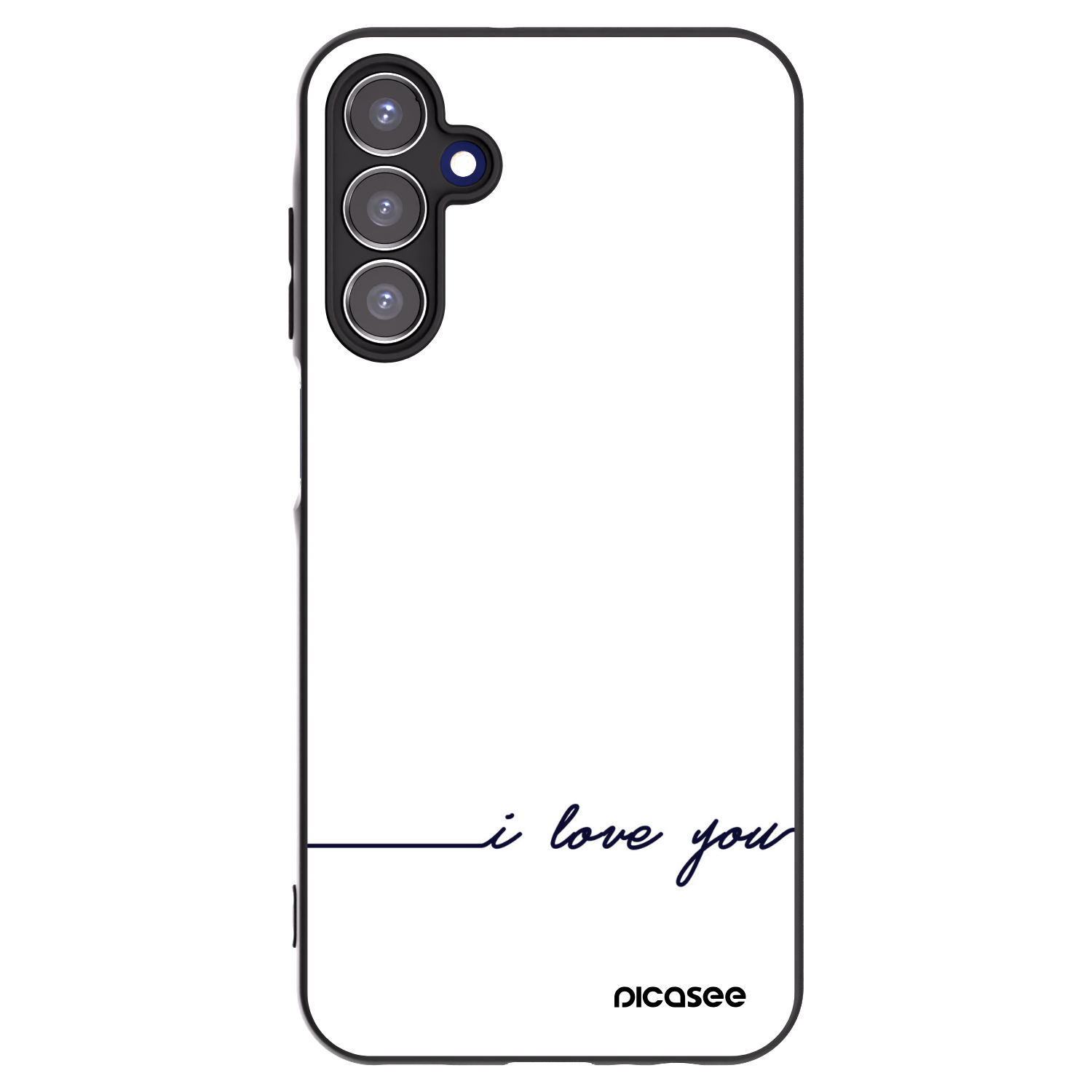 Picasee husă neagră din silicon pentru Samsung Galaxy A15 A155F 4G - I love you