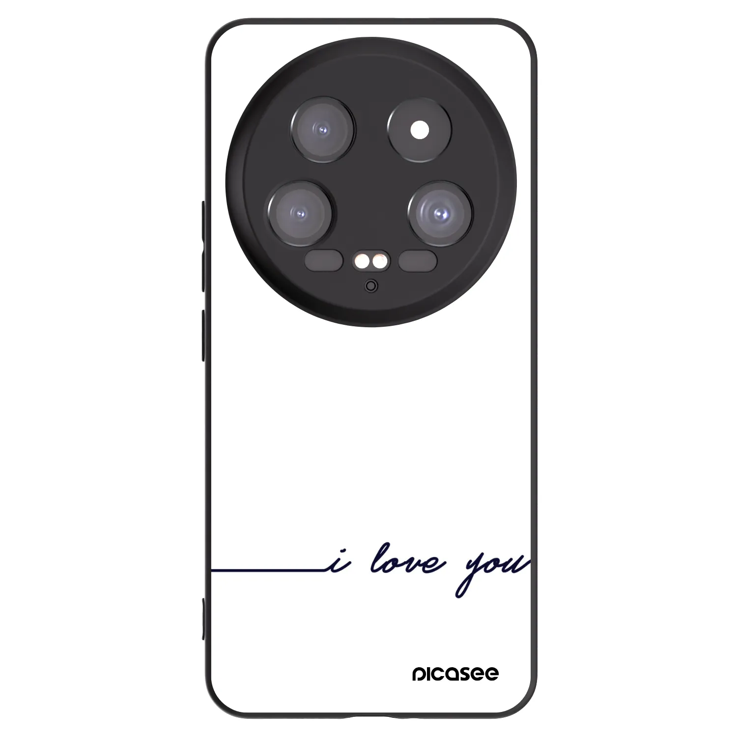 Picasee husă neagră din silicon pentru Xiaomi 14 Ultra - I love you